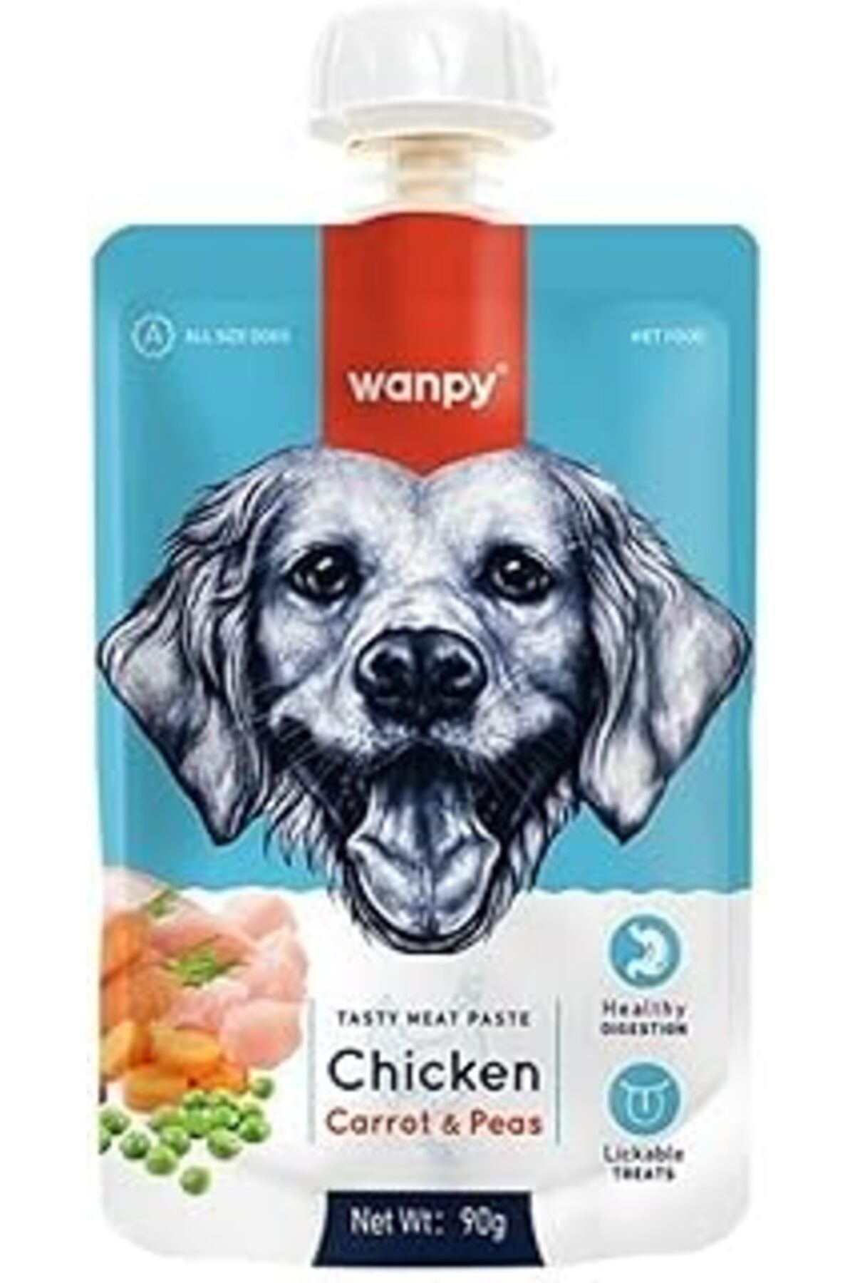 NETWORK ART Wanpy Taze Tavuklu&Havuçlu Köpek Et Ezmesi 90 Gr