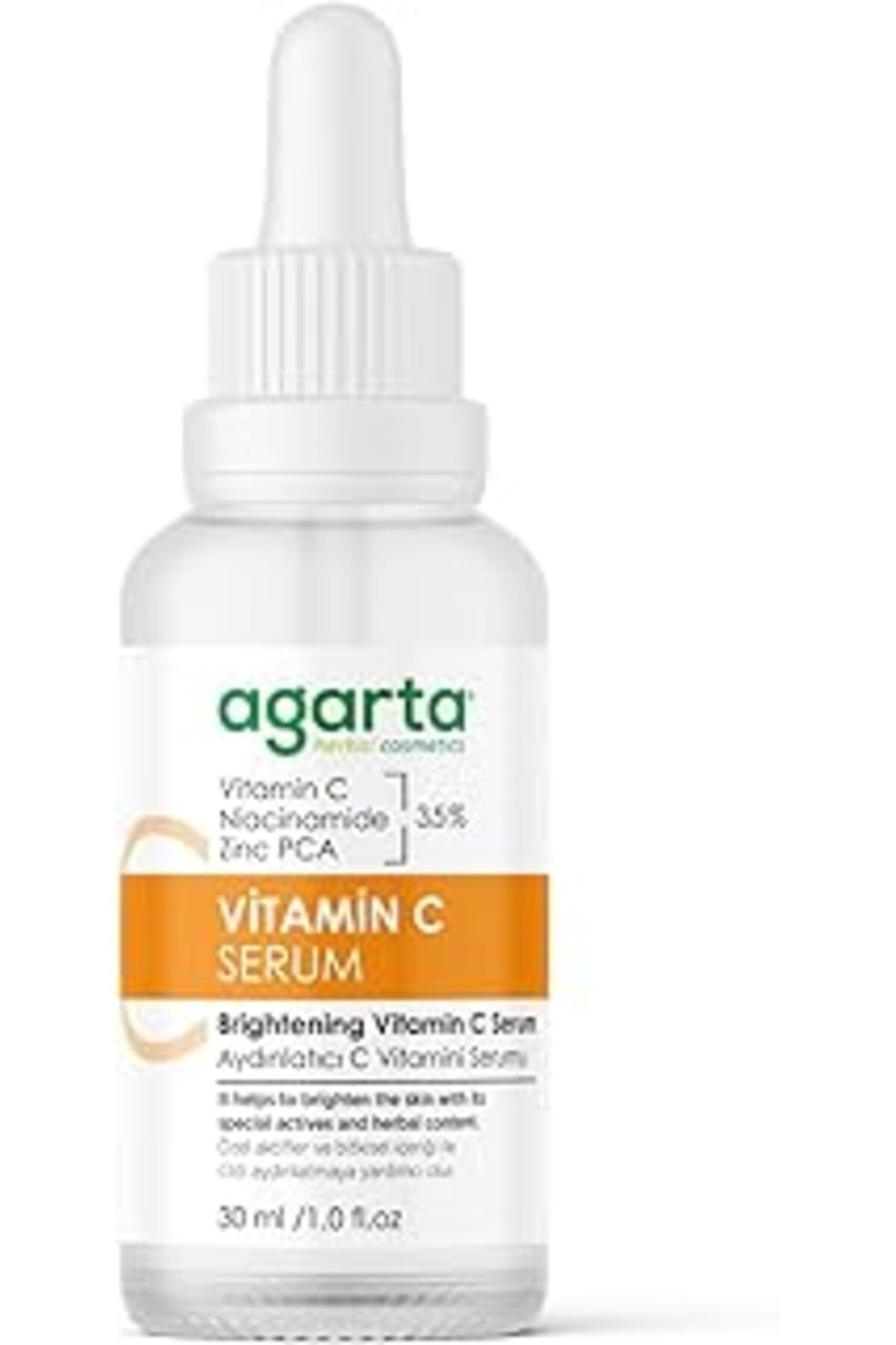 ASİTAN Agarta C Vitamini Serum Aydınlatıcı Koyu Leke Karşıtı (%3,5 VİTAMİN C, NİACİNAMİDE, ZİNC PCA)