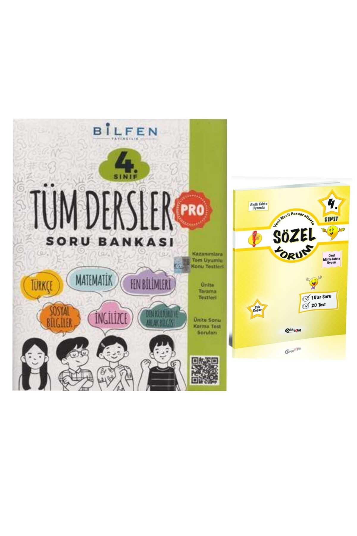 Bilfen Yayıncılık 4. Sınıf Pro Tüm Dersler Soru Bankası + Sözel Yorum