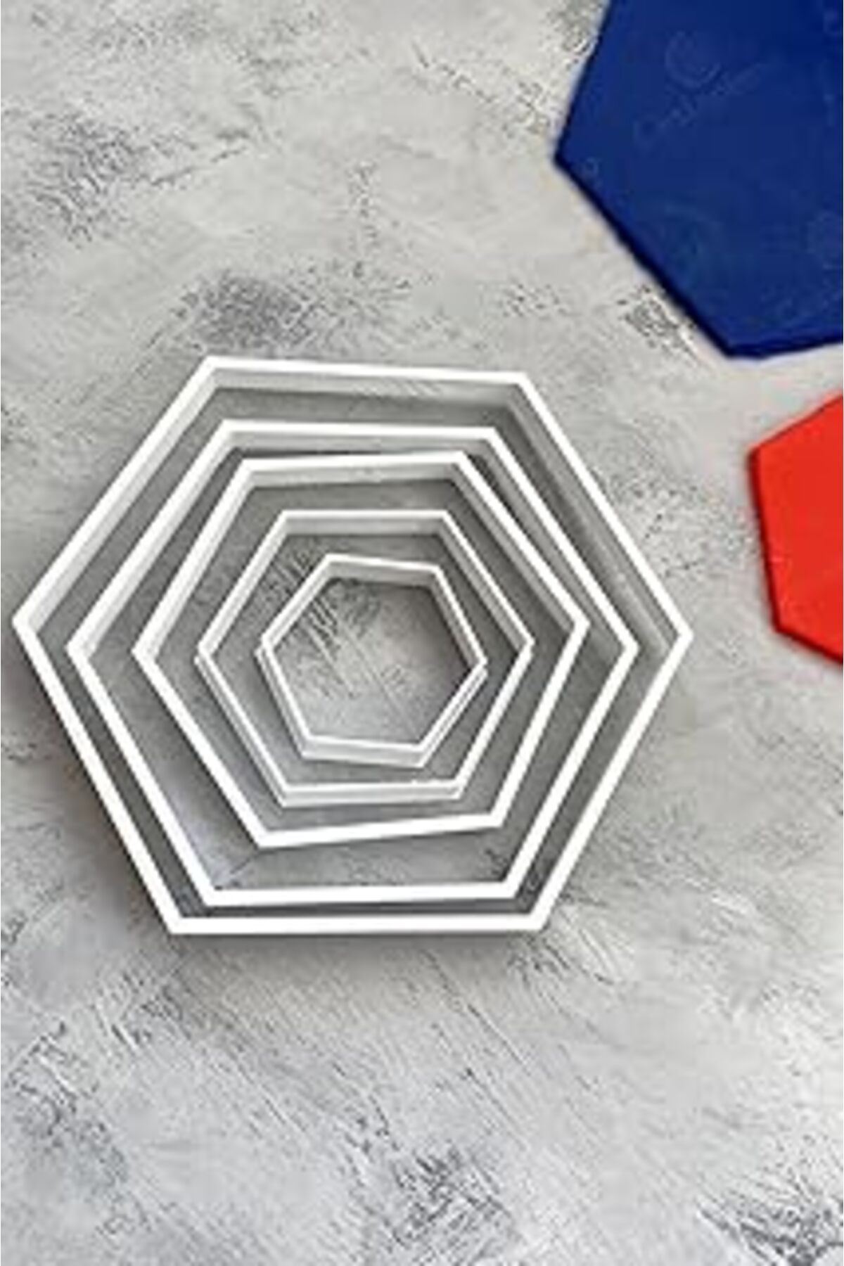Mu Art Ahşap Cestopieno 5'Li Altıgen Hamur Şekillendirici