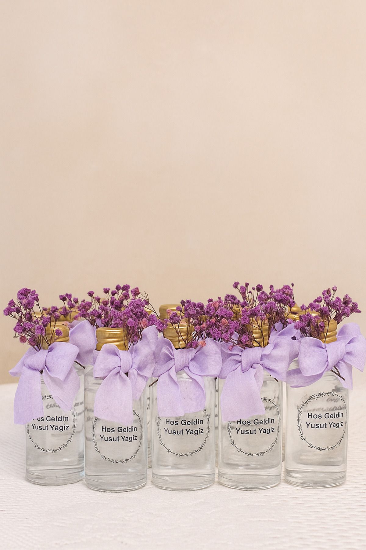 Handmade Lavanta detaylı ,nikah ,nişan ,kına, doğum hediyesi kolonya (50 adet)