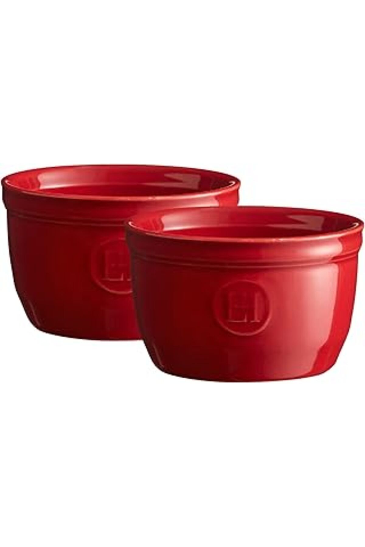 NETWORK ART Emile Henry Ramekin Fırın Kabı 2 Adet 9 Cm Kırmızı/Burgundy