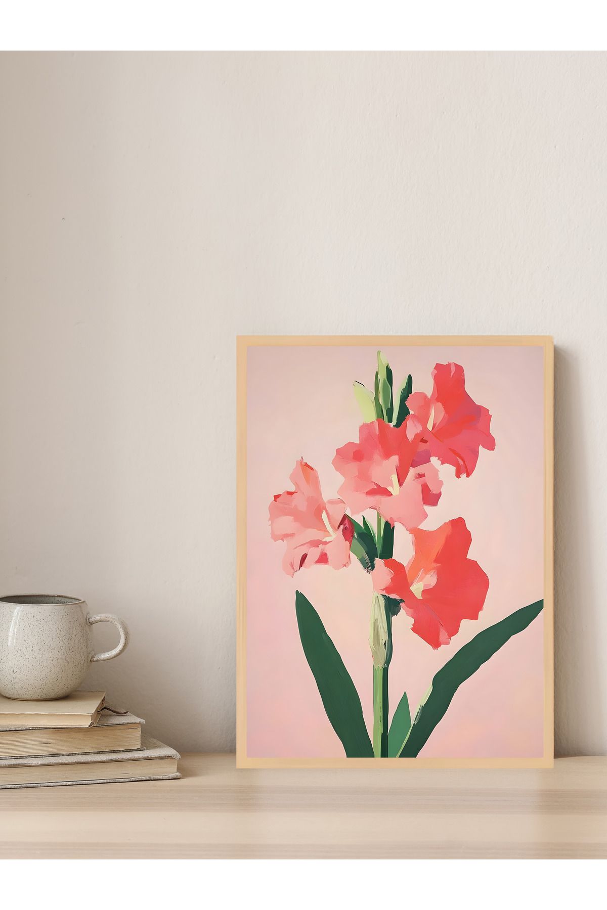 Tuba Decor Tek parça Ahşap Çerçeve Görünümlü MDF Tablo