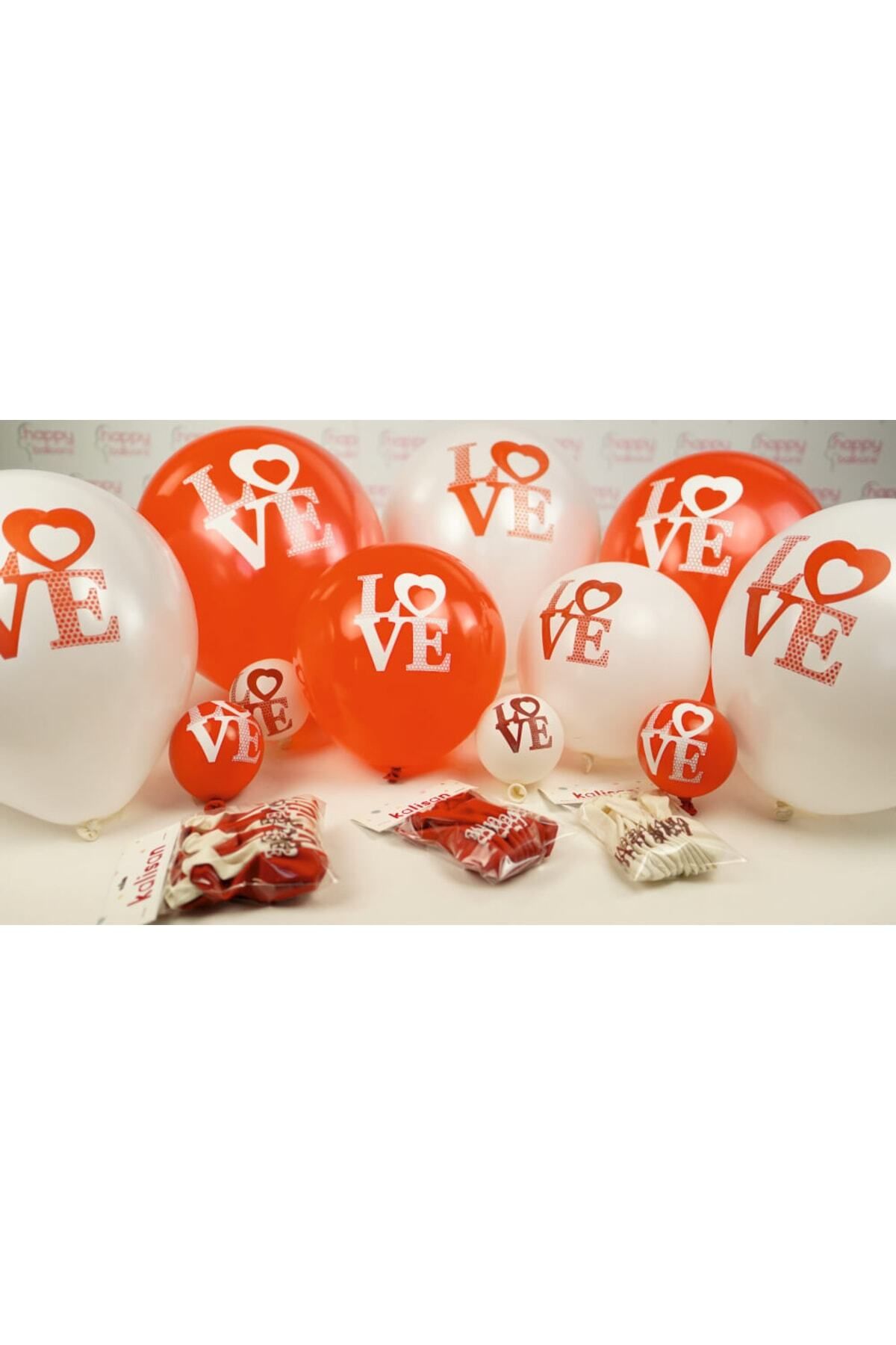 Baloncum Love Baskılı Balon 10'lu