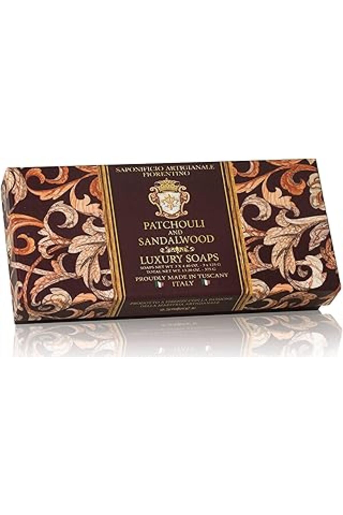 Mu Art Ahşap Saponificio Artigianale Fiorentino Sabun 3X125 Gr - Patchouli And Sandalwood
