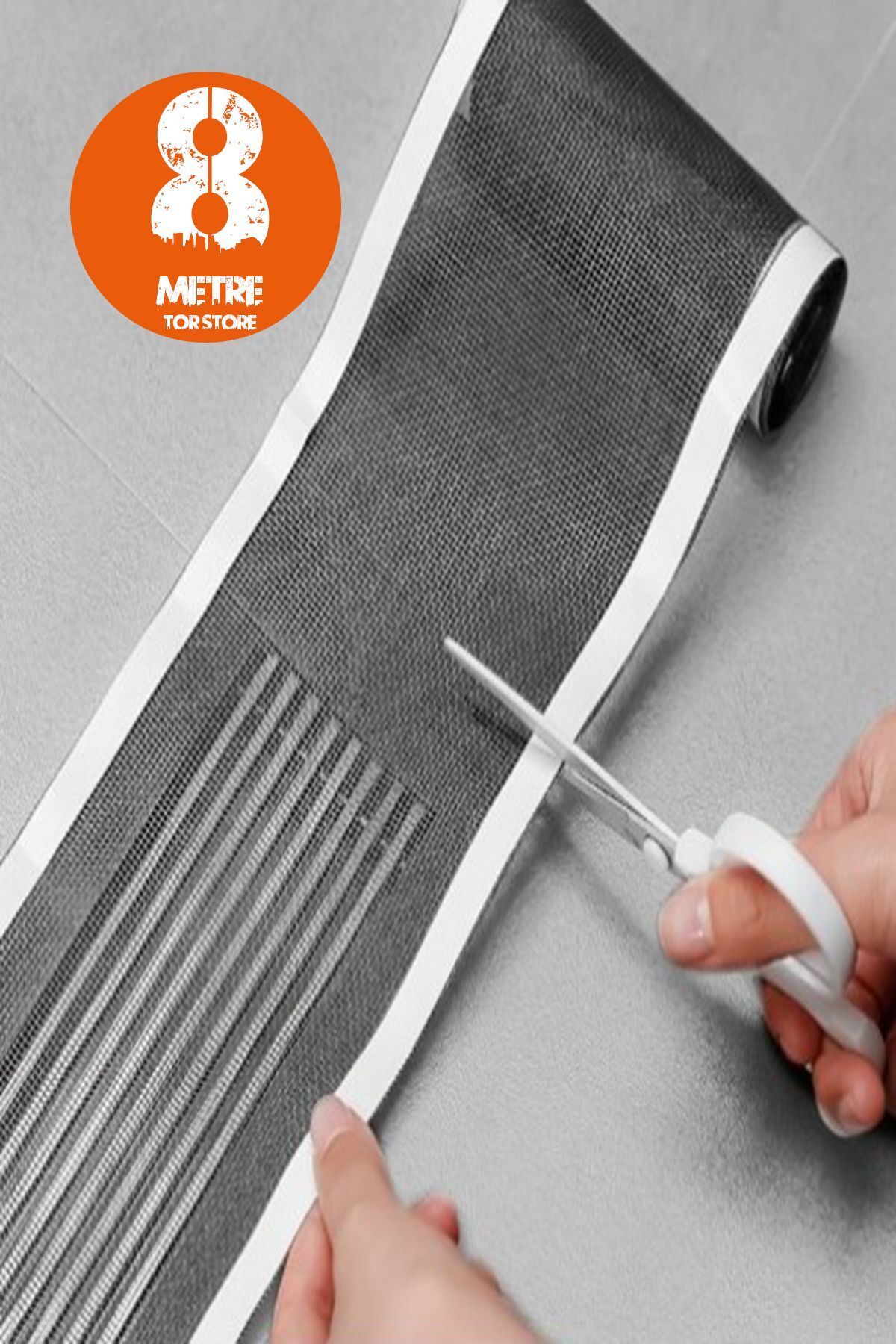 teknotrust Çok Amaçlı Süzgeç Bant Gider Süzgeci ve Sineklik Yaması Tamir Kiti (12 Cm x 8 Mt)