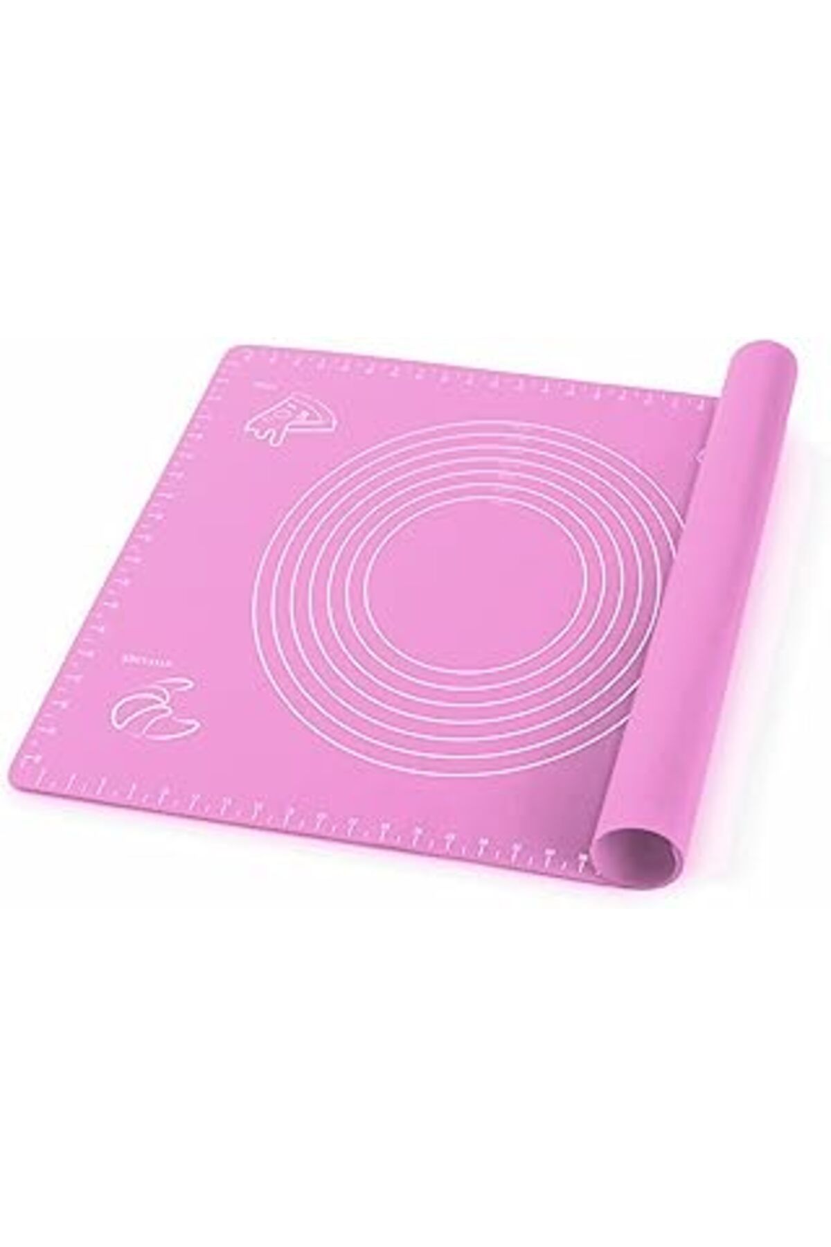 ASİTAN Promosyonca Silikon Hamur Matı, 40X50 Cm, Farklı Renk Seçeneği (Pembe)