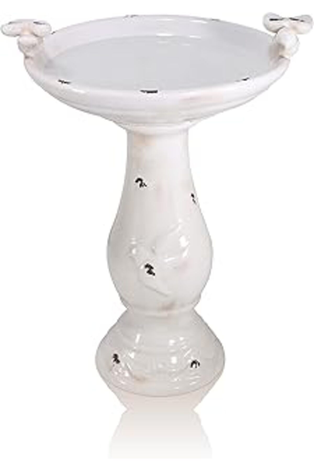Mu Art Ahşap Alpine Corporation Tlr102Lbr Alp Banyosu, 2 Figürlü Kuş Suluğu, 61 Cm Yüksekliğinde, 61 Cm, Açık Ka