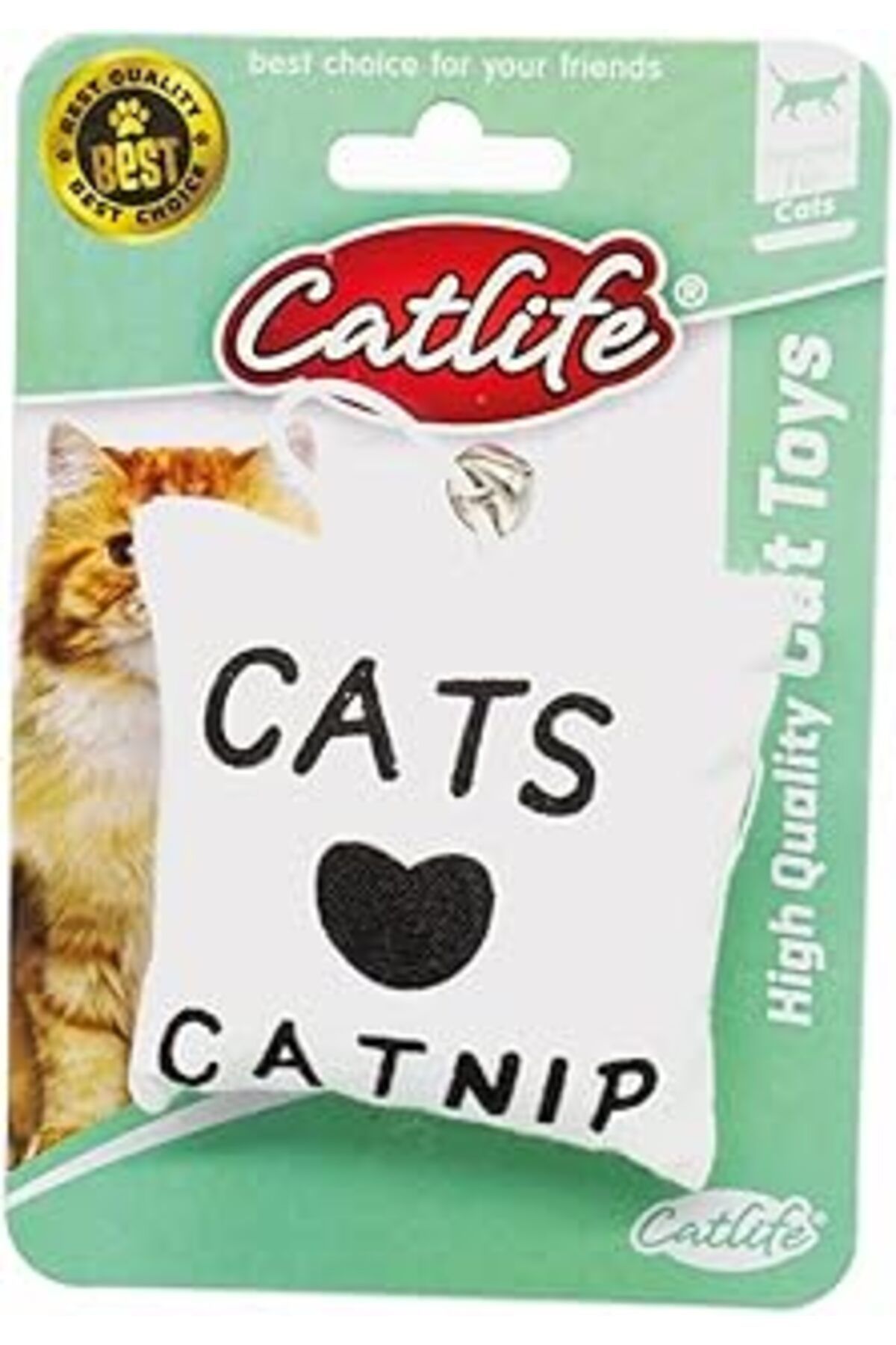 NETWORK ART 203079-Catlife Kediler İçin Catnip Yastik Oyuncak Zilli
