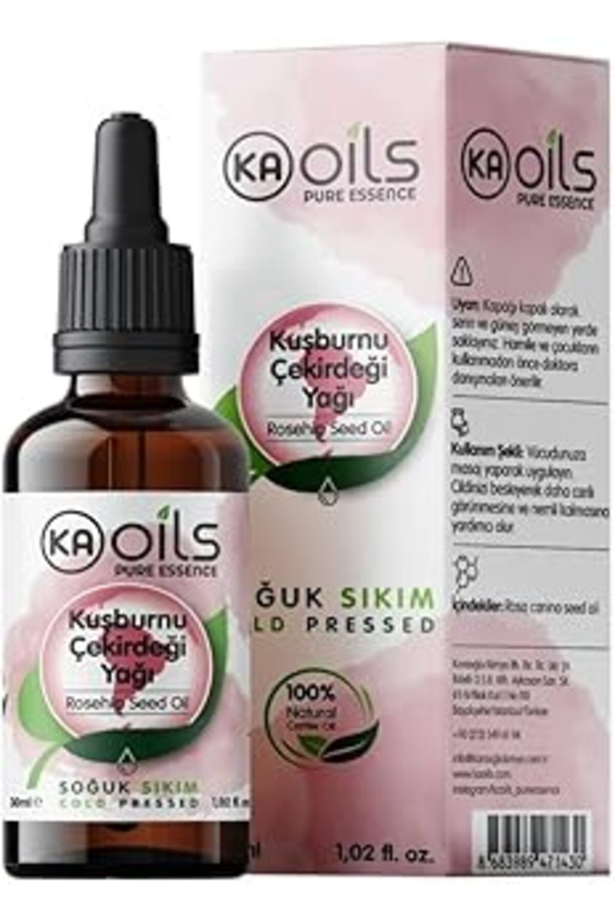 Mu Art Ahşap Kaoils Kuşburnu Çekirdeği Yağı 30 Ml | Rosehip Seed Oil | C Vitamini Ile Cilt Yenileyici & Yaşlanma