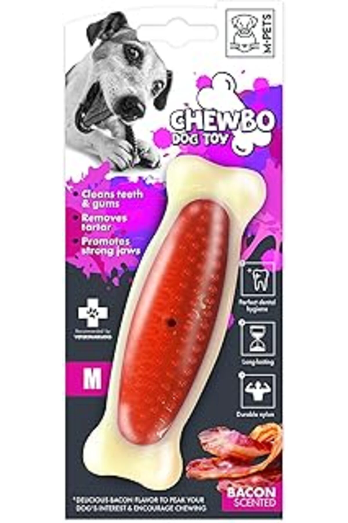NETWORK ART M-Pets Chewbo Bone Dental Et Aromalı Köpek Oyuncağı M