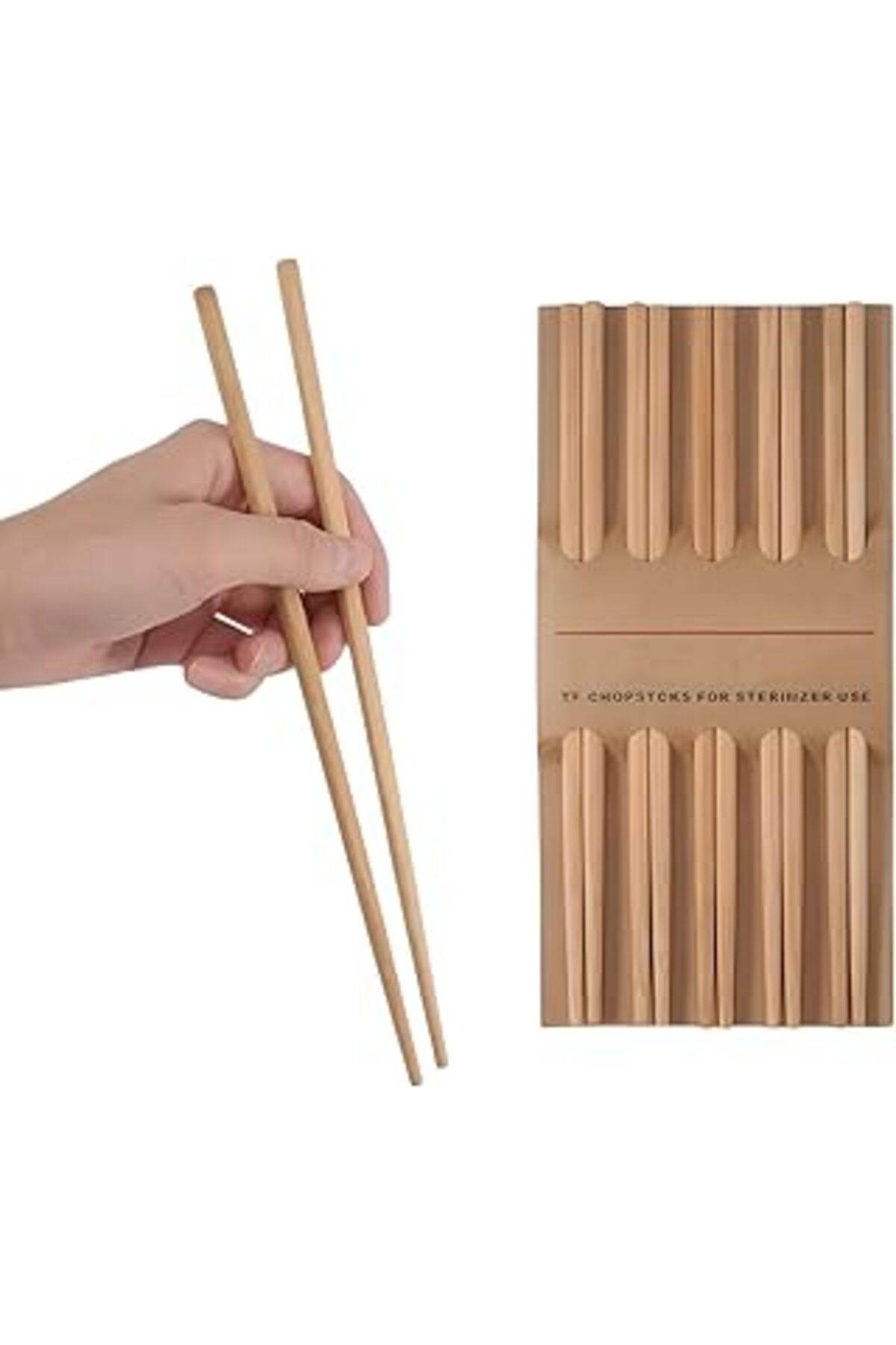 ASİTAN Aee® 10 Çift Premium Bambu Chopstick Çin Yemek Çubuğu