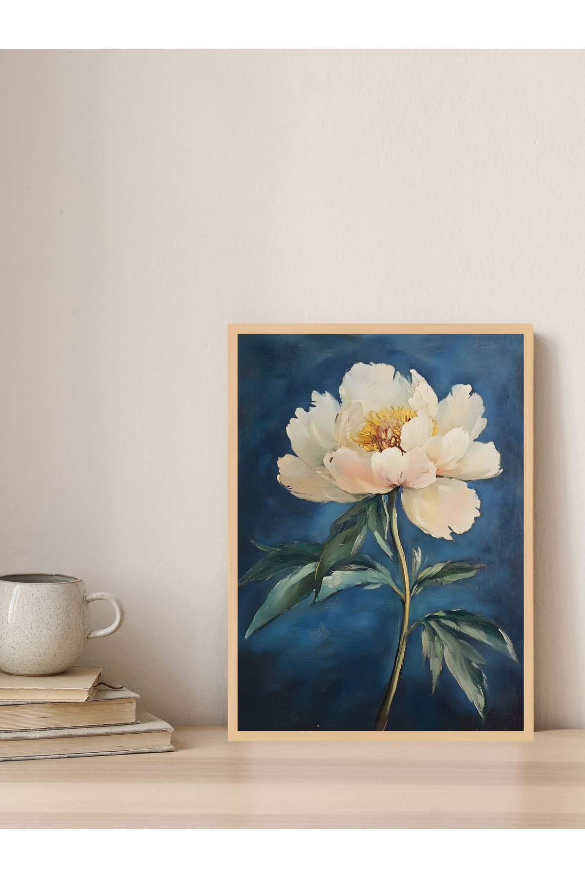 Tuba Decor Tek parça Ahşap Çerçeve Görünümlü MDF Tablo