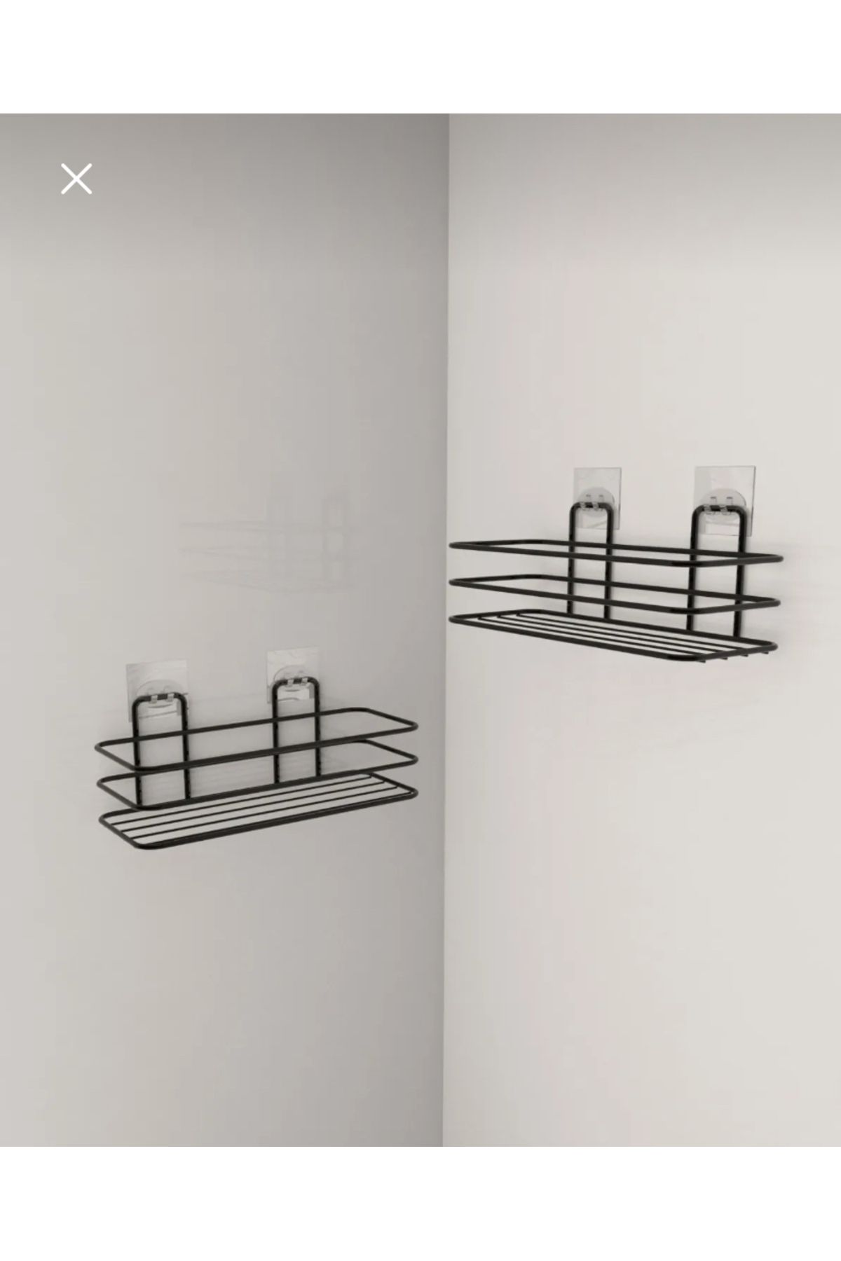 Seyid Satin Gelgör Yapışkanlı siyah 2 li banyo düzenleyici