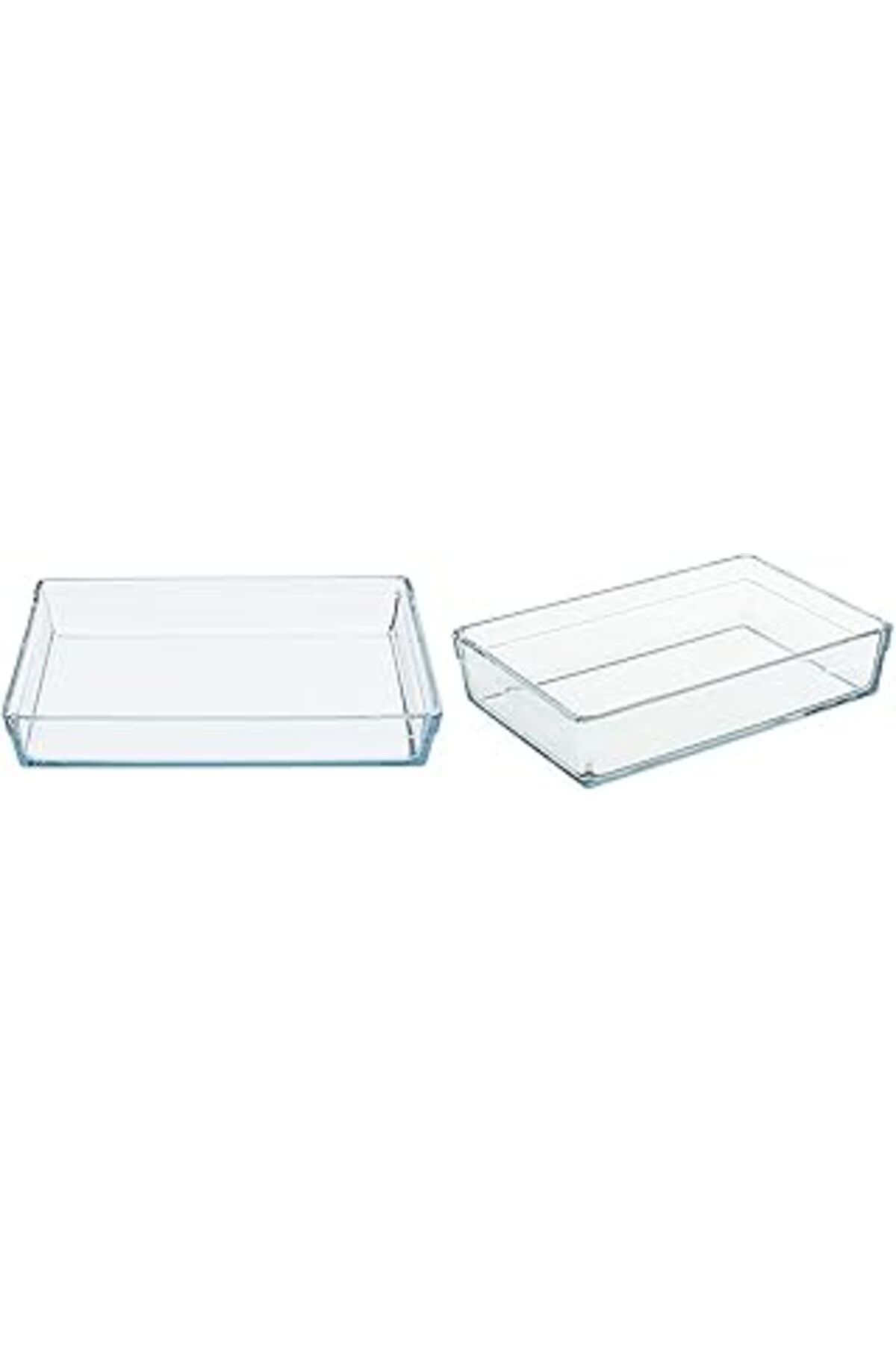 ASİTAN Paşabahçe Borcam Premium Dikdörtgen Tepsi, No Color Ve Borcam Premium Dikdörtgen Tepsi, 20 Cm X 29