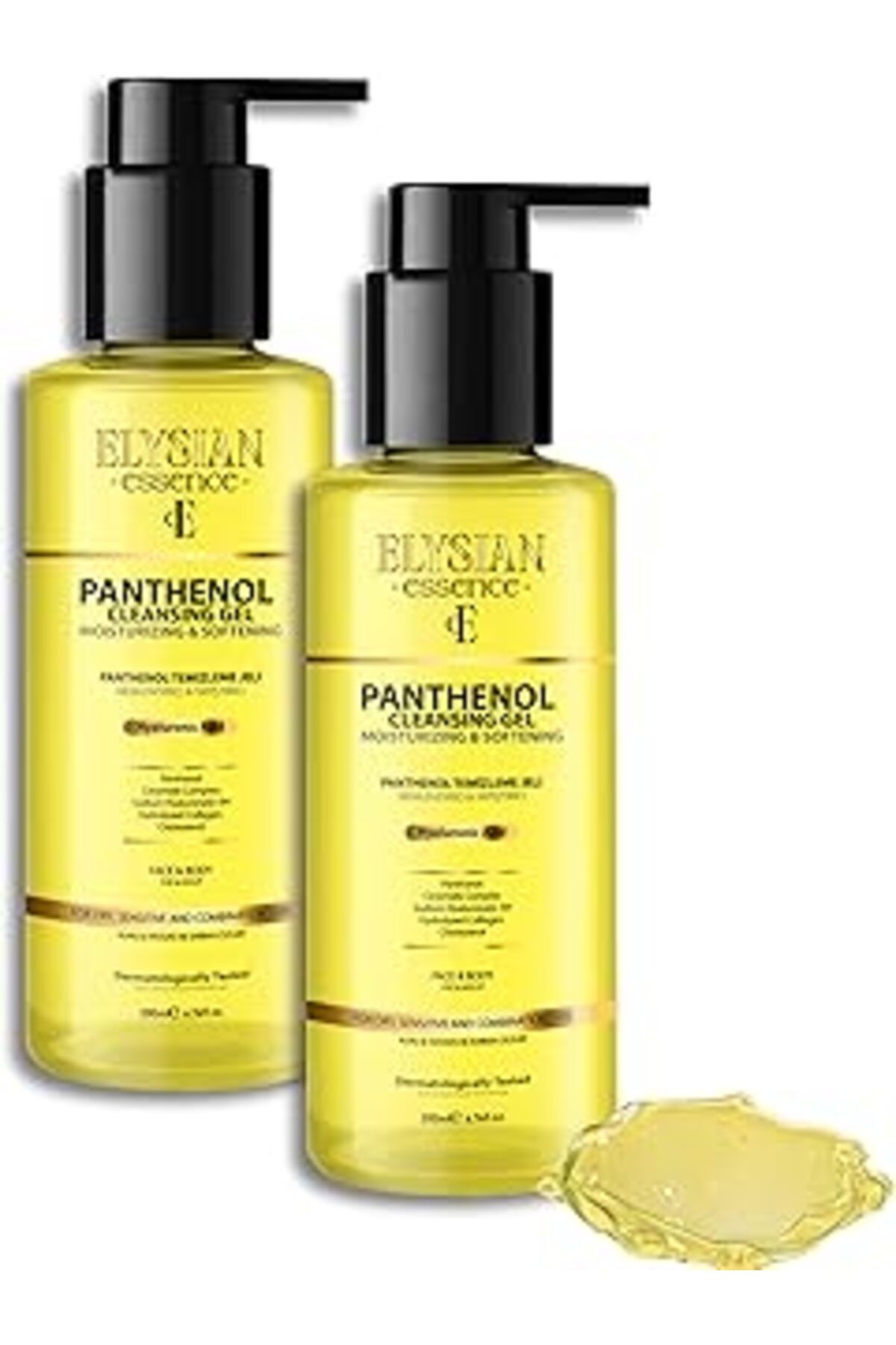 Mu Art Ahşap Elysian Essence Nemlendirici Ve Yatıştırıcı Panthenol Yüz Temizleme Jeli 2'Li Set - Kolajen & Hyalu