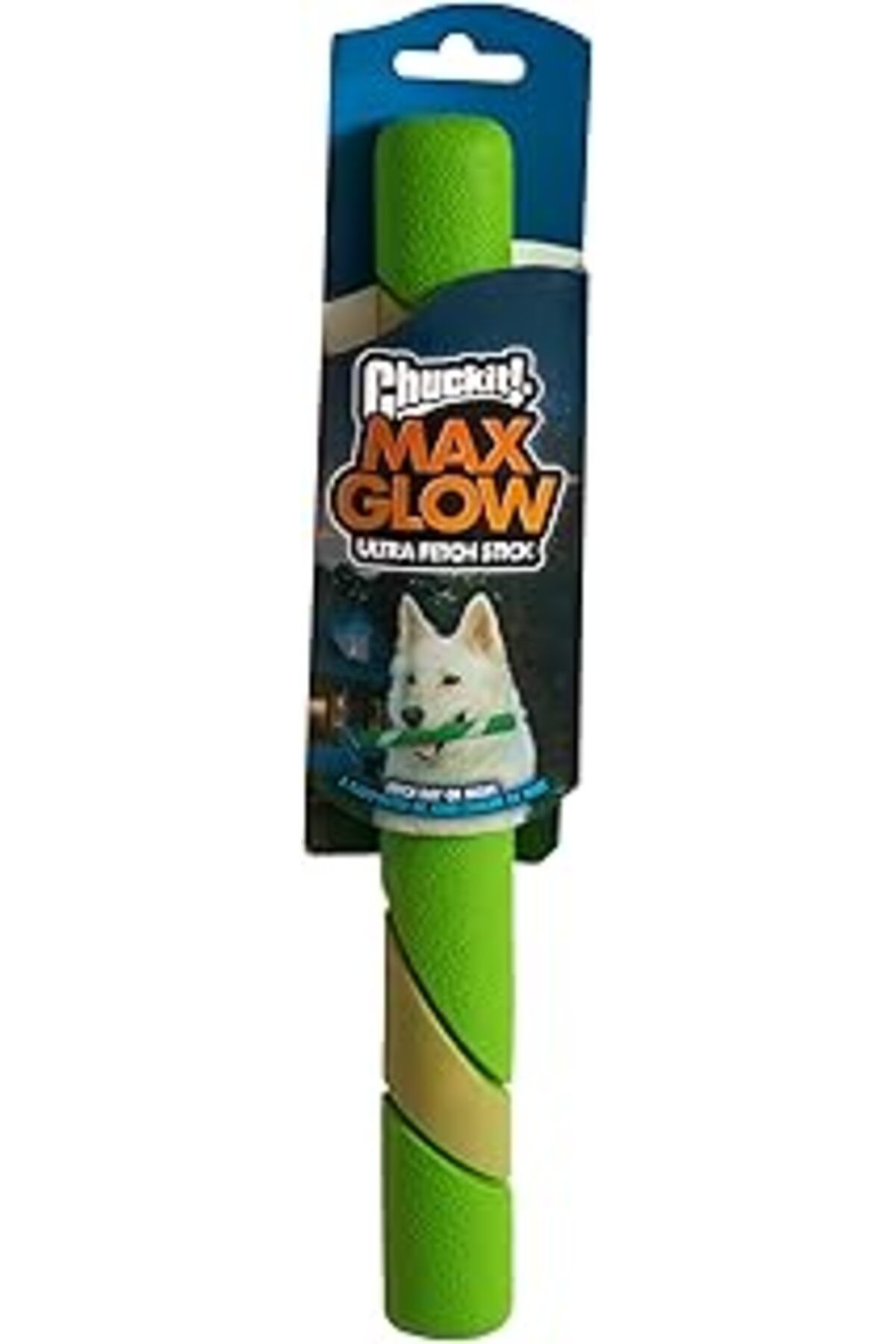Mu Art Ahşap Chuckit! Max Glow Ultra Fetch Stick Gece Parlayan Köpek Oyuncağı