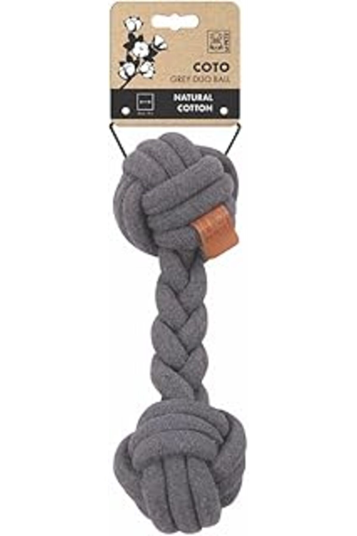Mu Art Ahşap M-Pets Coto Grey Duo Top 28Cm Örgü Oyuncak