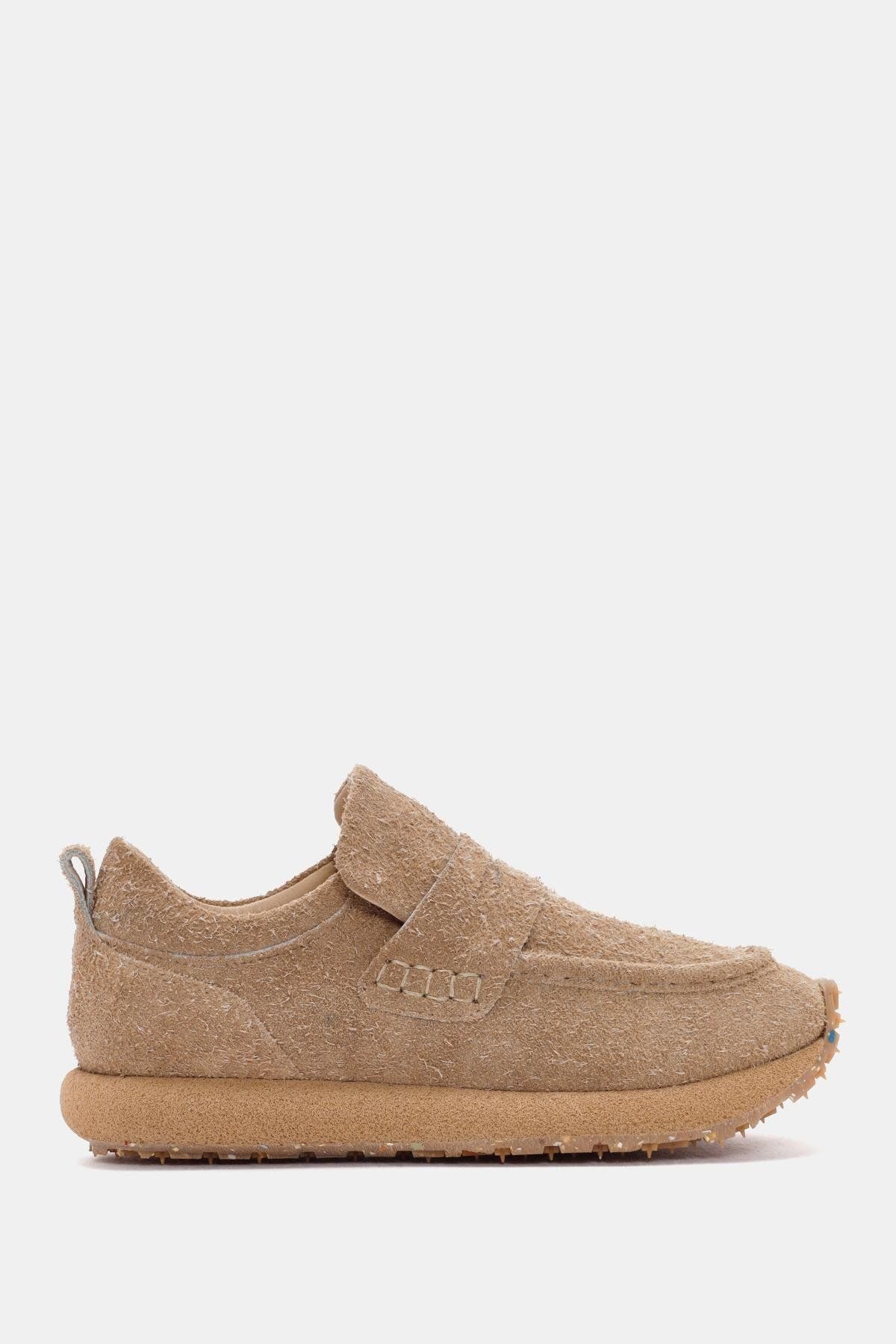 Bestyle Troy Kadın Kırcıllı Bej Gerçek Süet Deri Sneaker