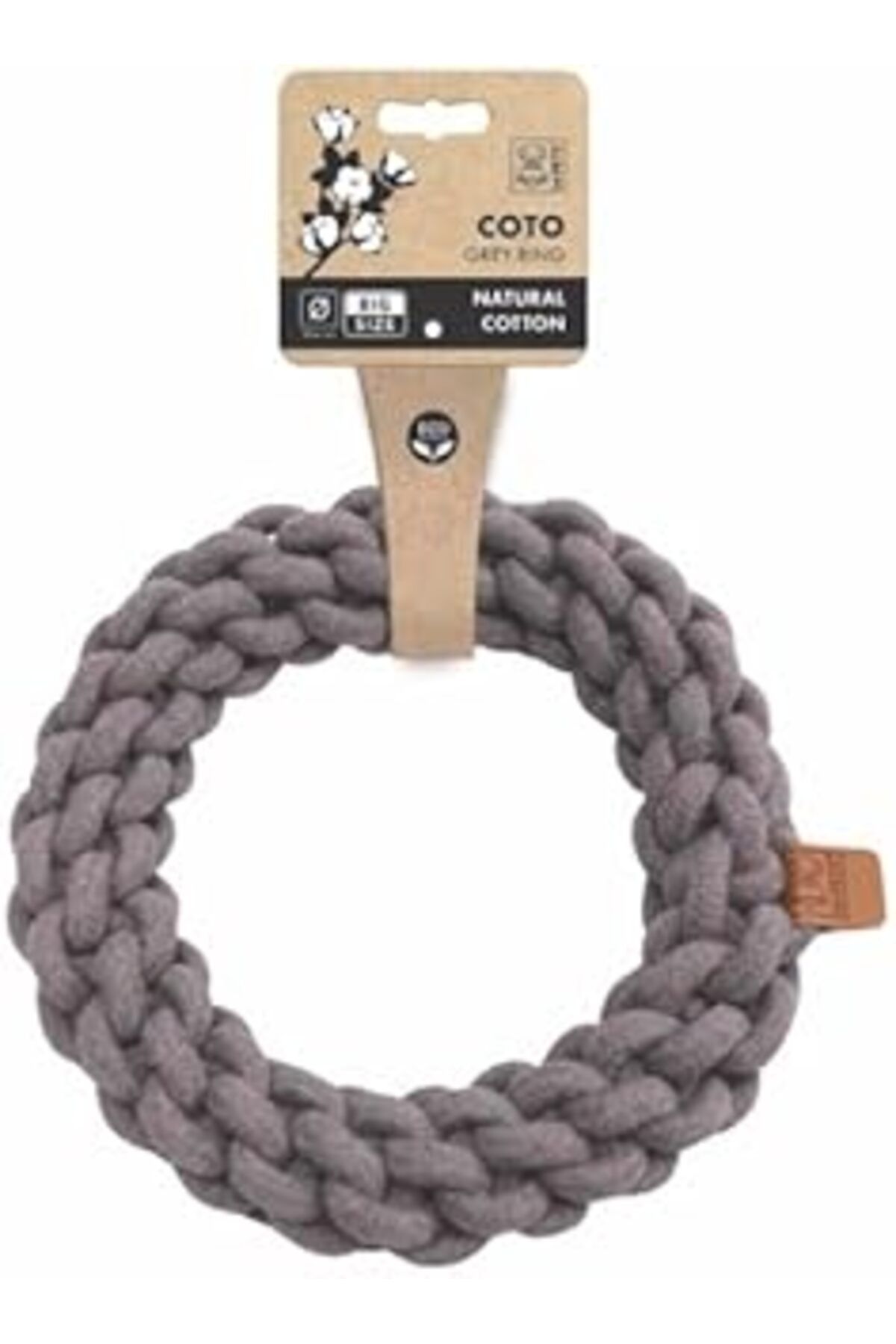ASİTAN M-Pets Coto Grey Ring 25Cm Örgü Halka Oyuncak