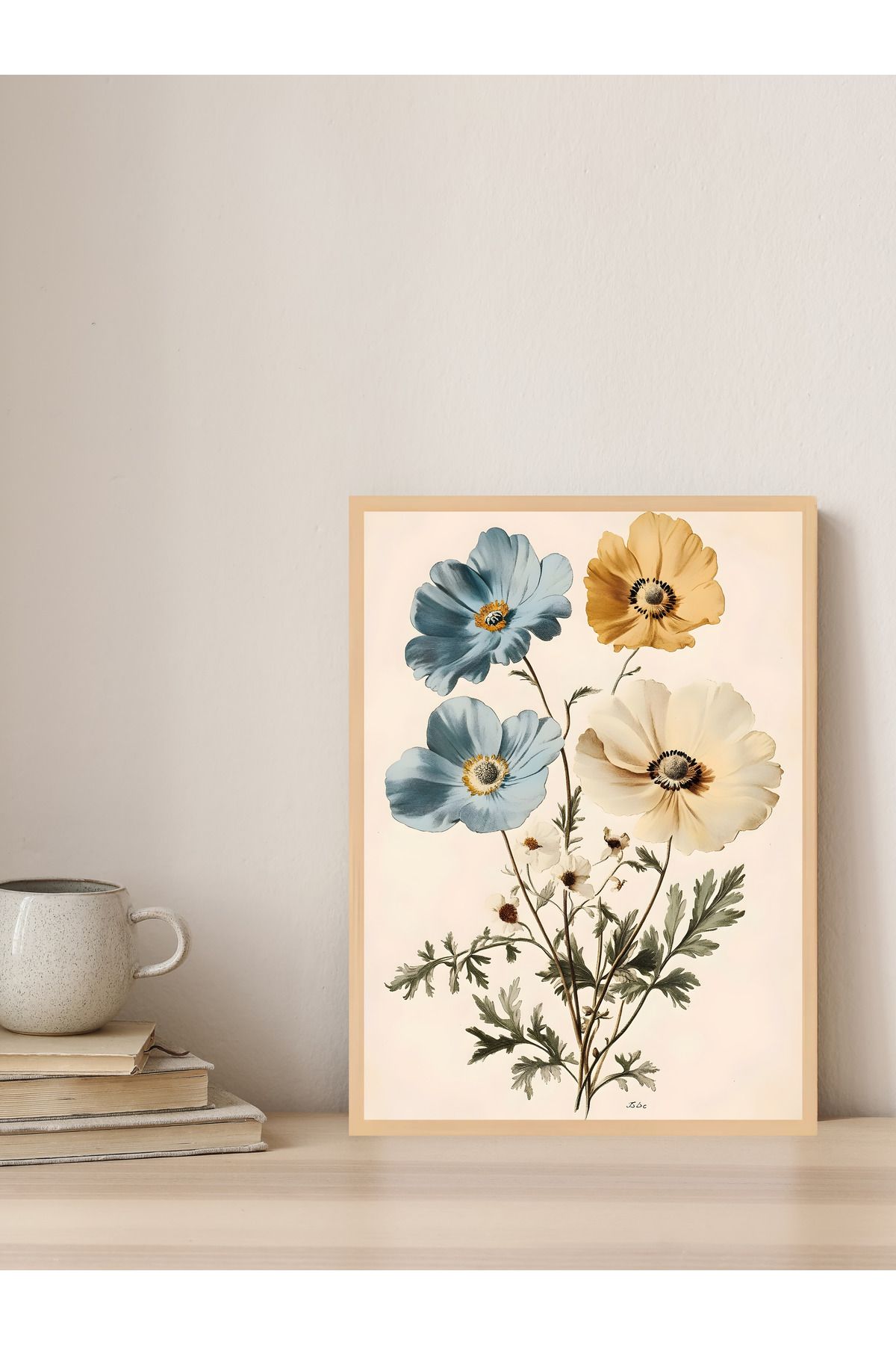 Tuba Decor Tek parça Ahşap Çerçeve Görünümlü MDF Tablo