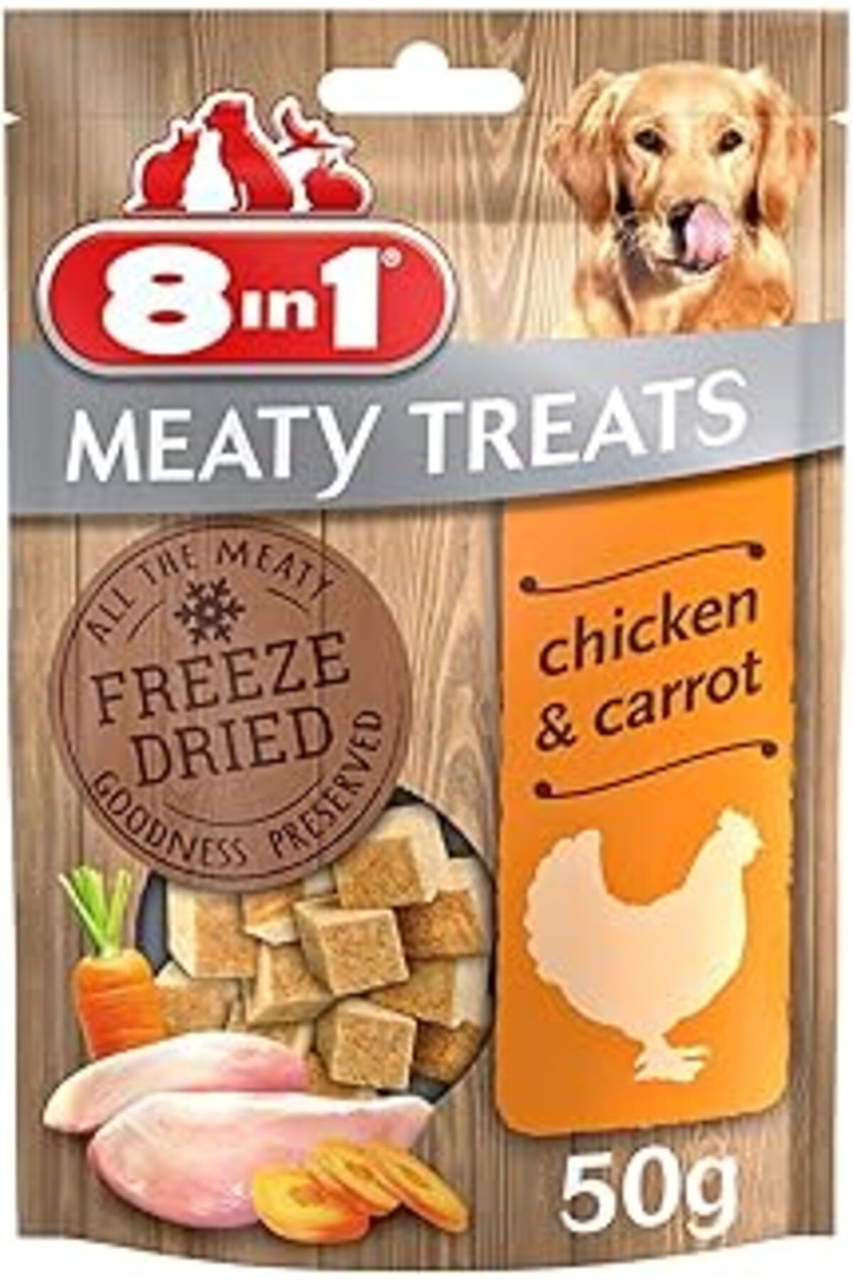 NETWORK ART 8In1 Freeze Dried Chicken Carrot 50G