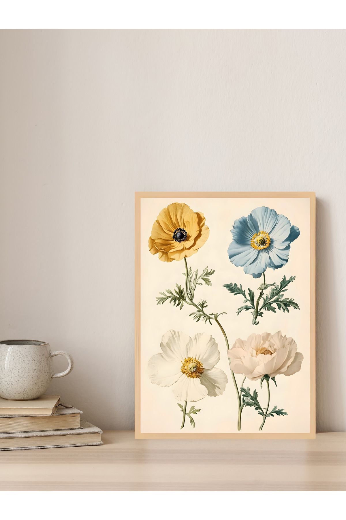 Tuba Decor Tek parça Ahşap Çerçeve Görünümlü MDF Tablo
