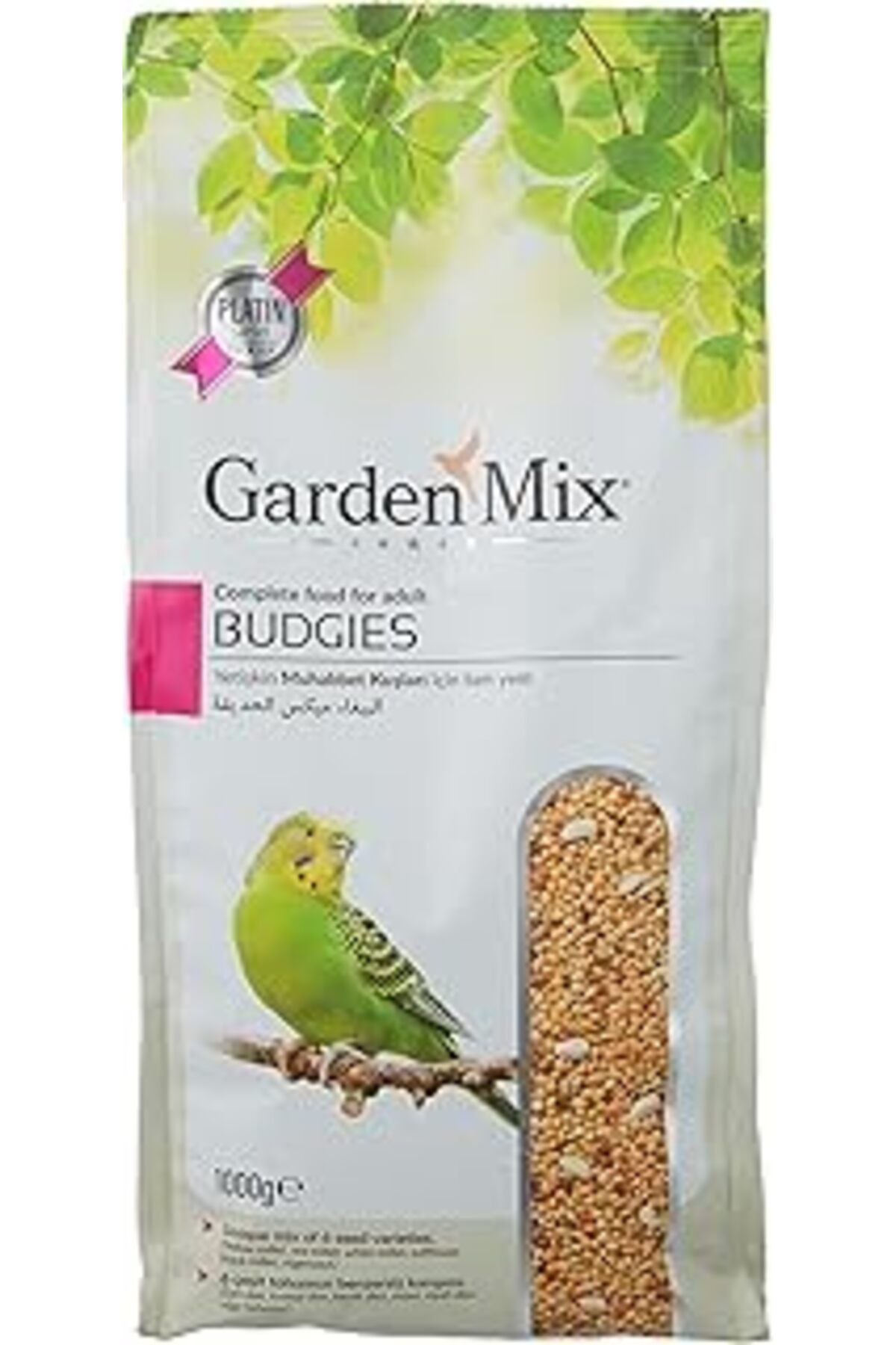 Mu Art Ahşap Garden Mix Gardenmix Platin Seri Muhabbet Kuşu Yemi, 1 Kg