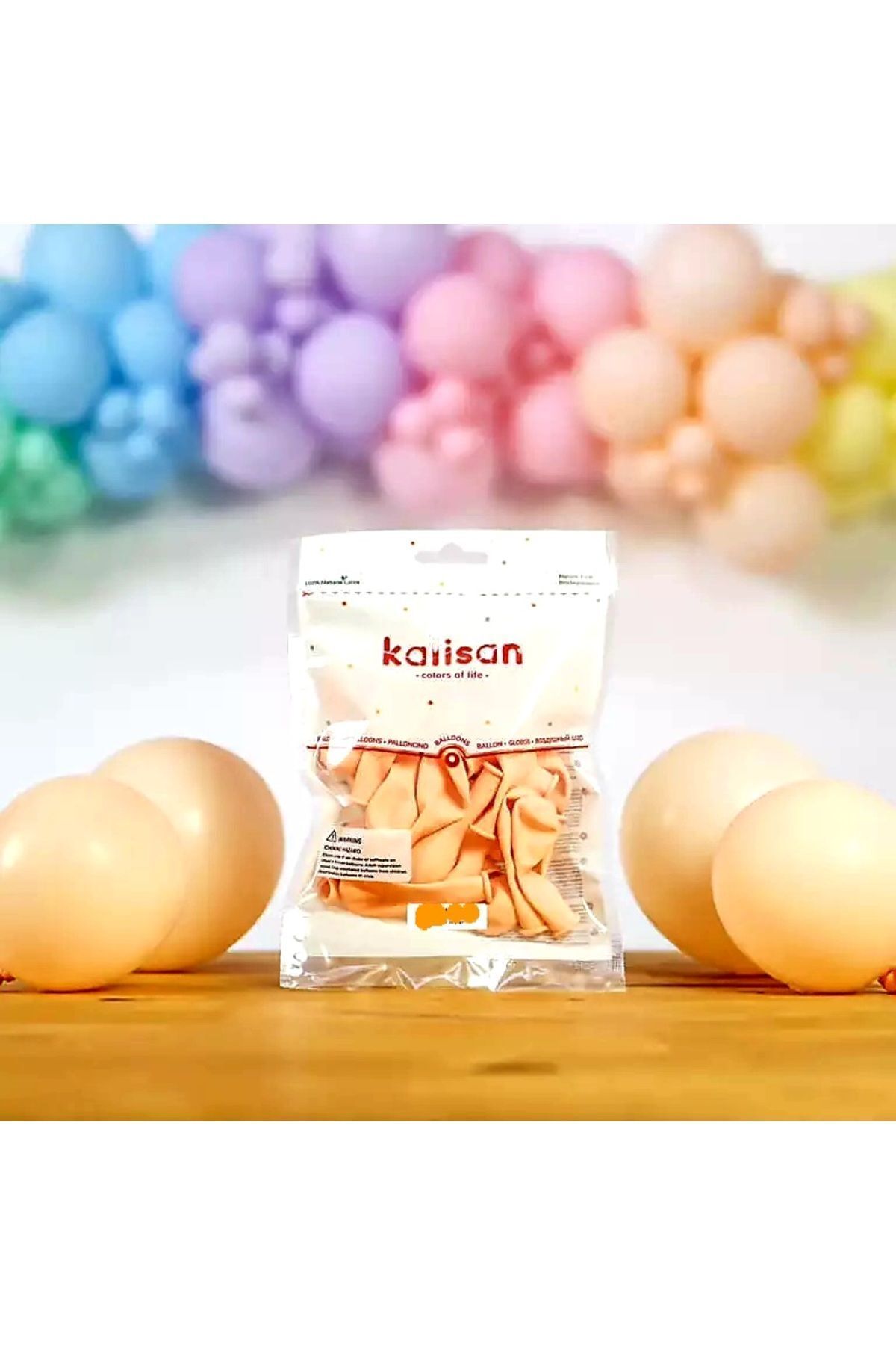 Baloncum MAKARON SOMON RENK LATEKS BALON 12 İNÇ STANDART BOY