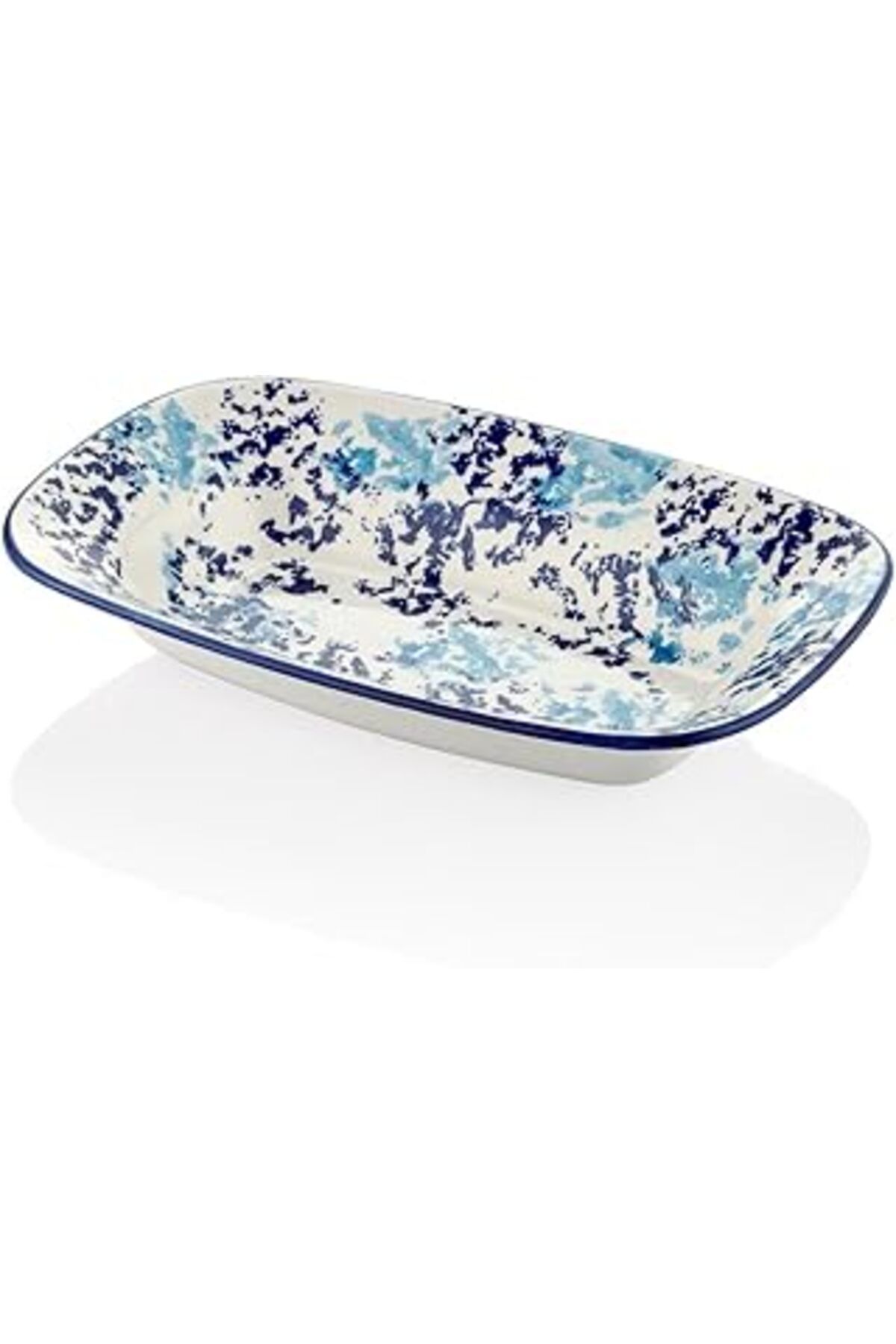 ASİTAN Setabianca Mavi Bulutlu Kayik Tabak 25 * 16 Cm