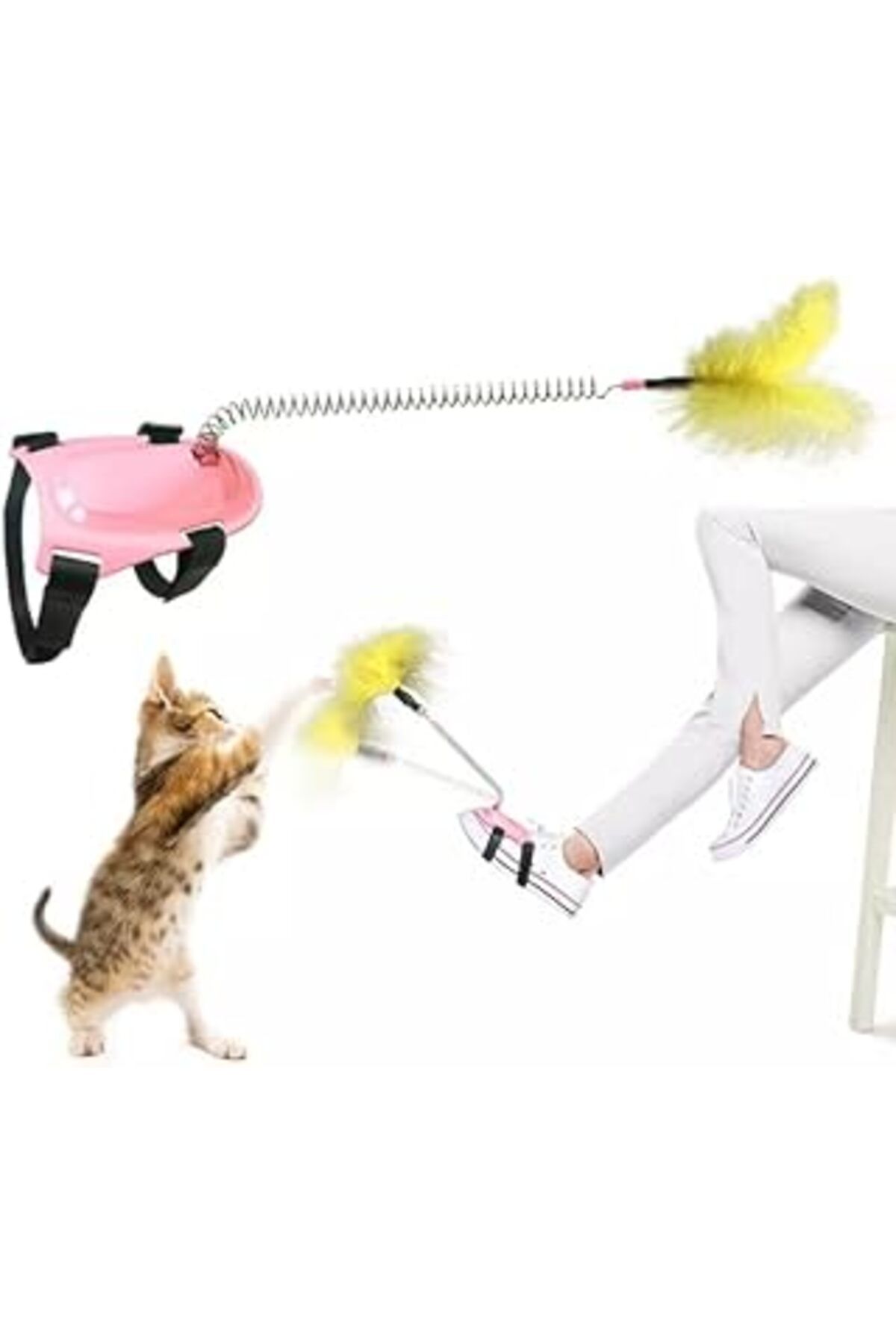 Mu Art Ahşap Tineke Yayli Kedi Ayak Oyun Oltasi 1 Adet