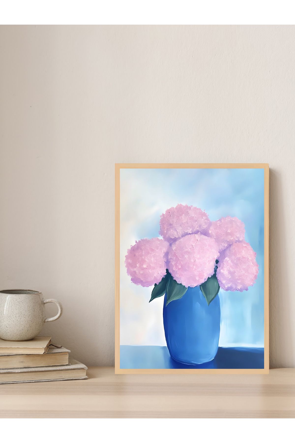 Tuba Decor Tek parça Ahşap Çerçeve Görünümlü MDF Tablo
