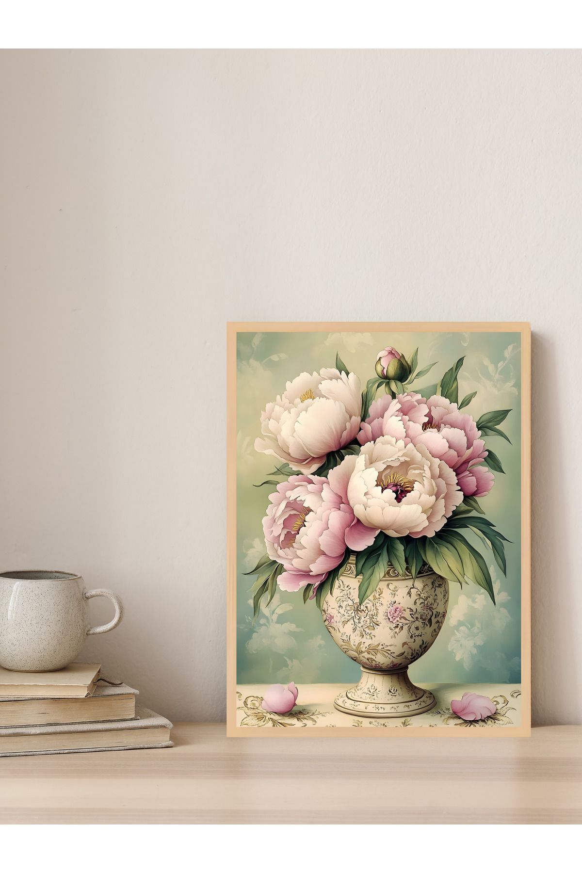 Tuba Decor Tek parça Ahşap Çerçeve Görünümlü MDF Tablo