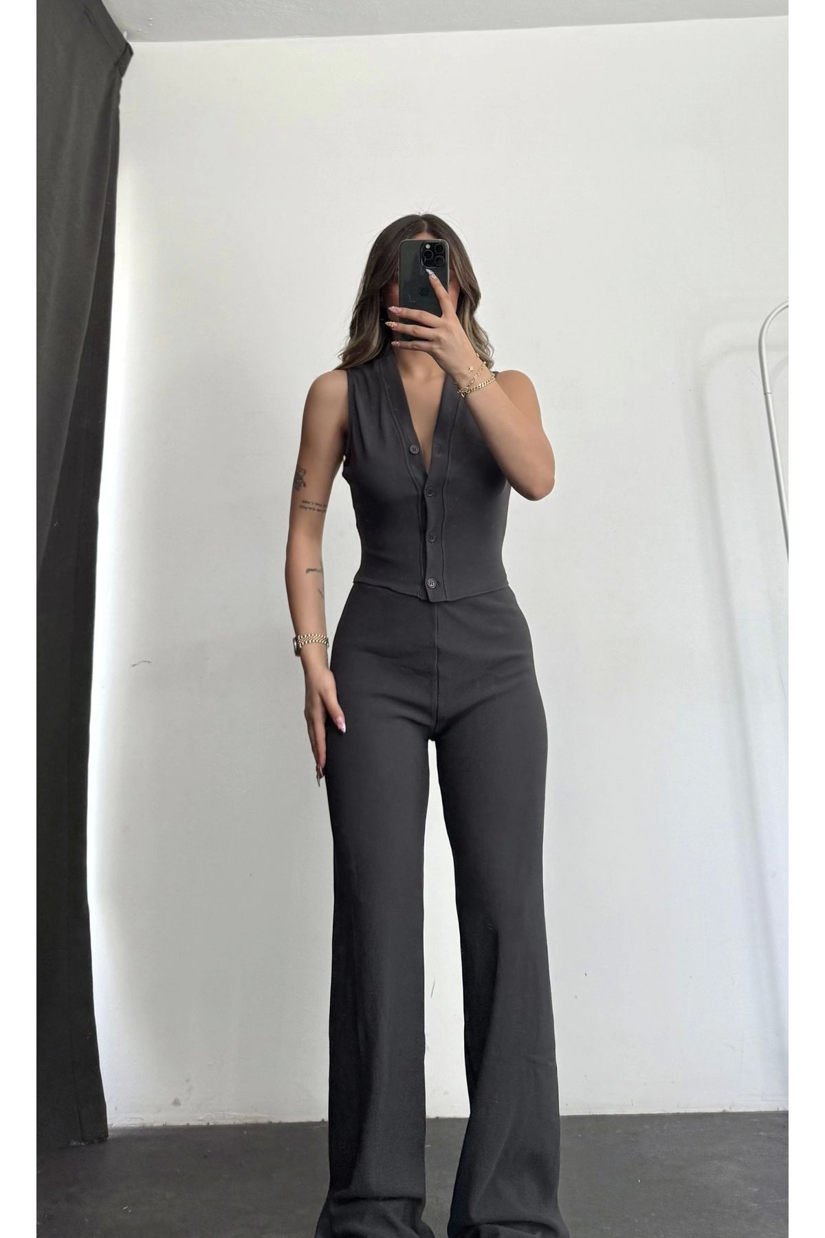 nona butik Penn Yelek Takım - Antrasit