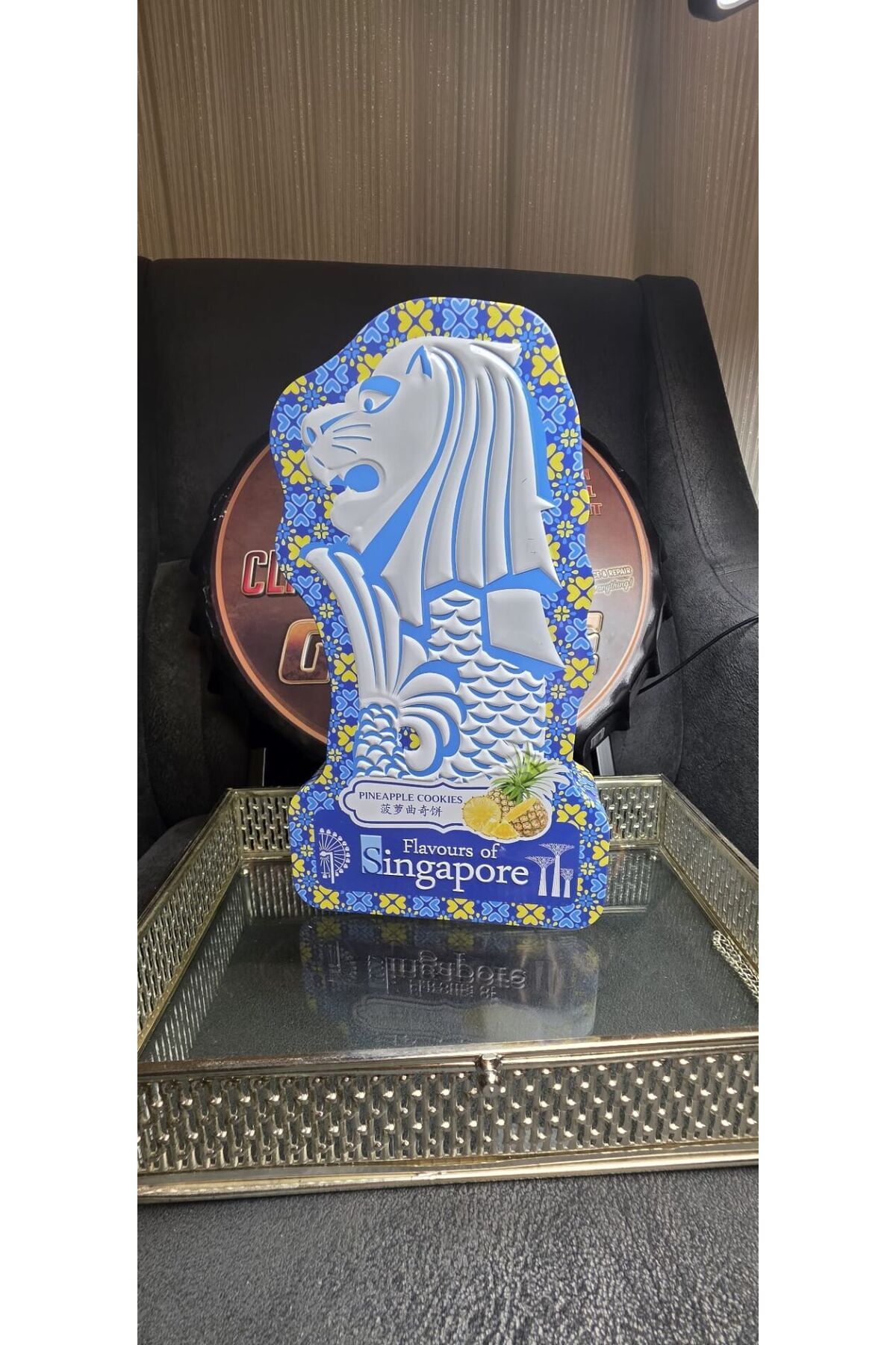 Hollanda Marka Orjınal Avrupa Kurabıye Metal Kutu 23x15x5 Boyut