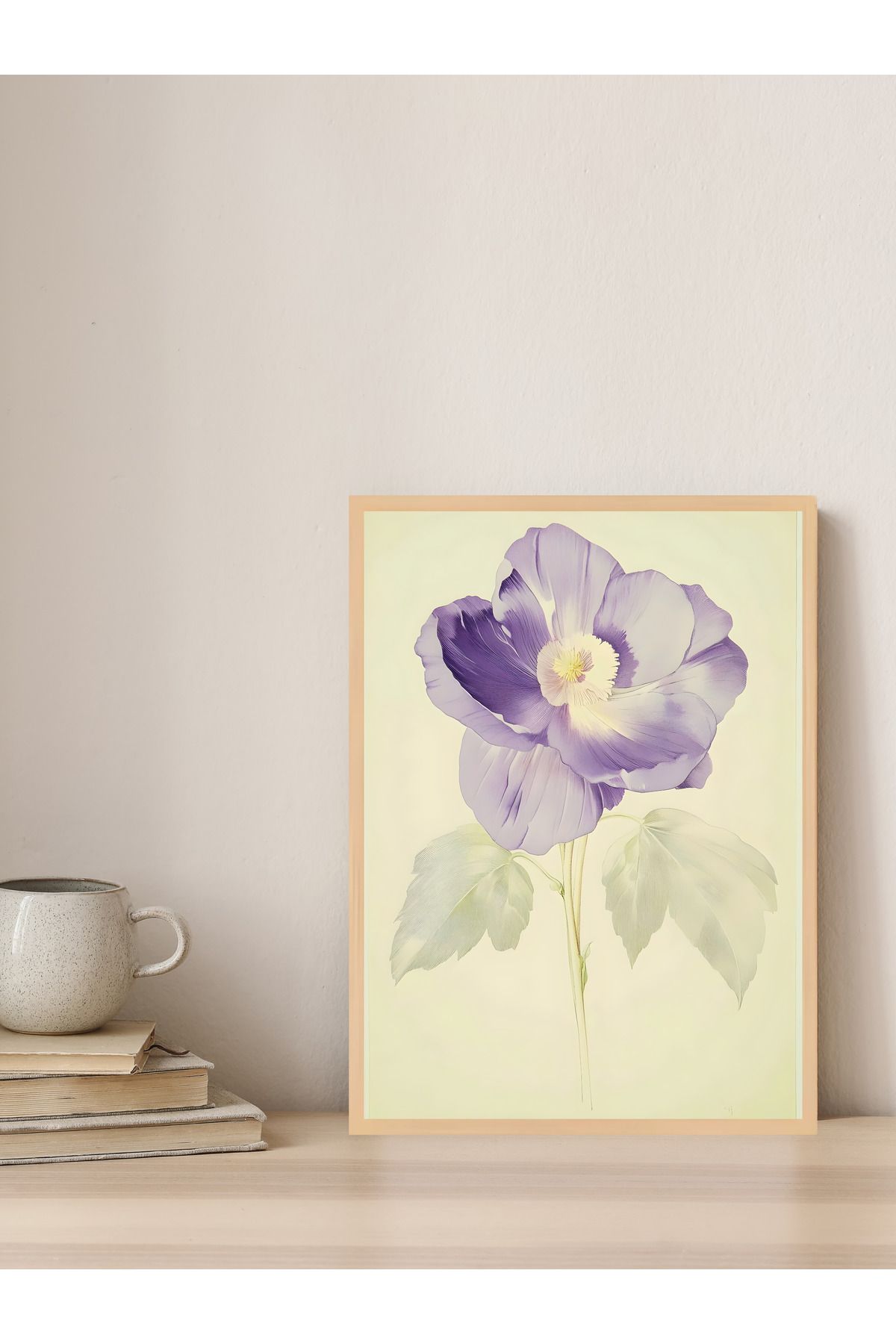 Tuba Decor Tek parça Ahşap Çerçeve Görünümlü MDF Tablo