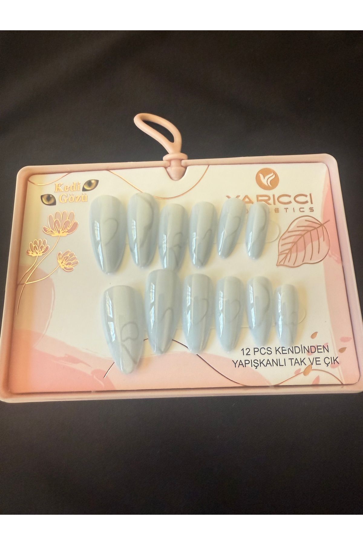 Şirince Kendinden yapışkanlı kedi gözü takma tırnak
