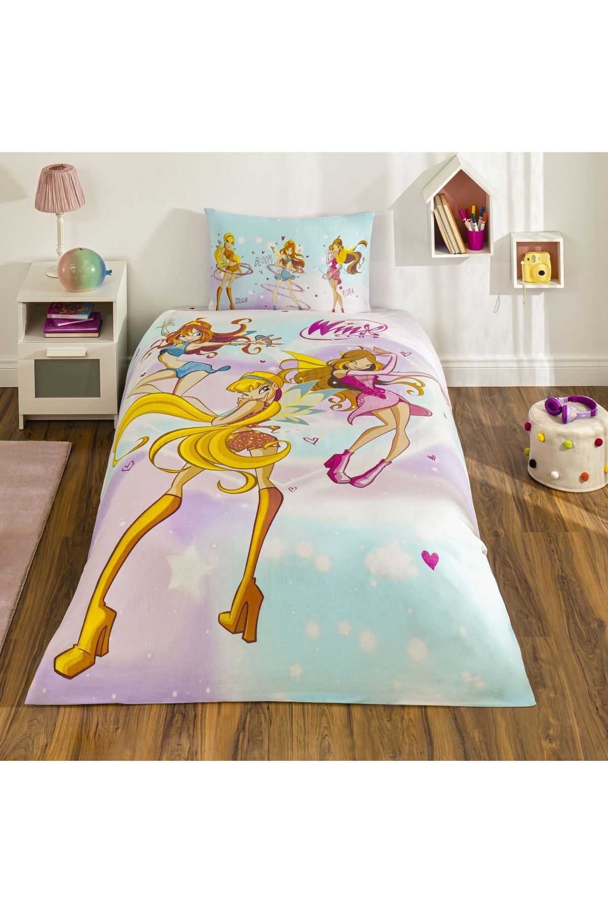 Taç Taç Lisanslı Winx Magic Tek Kişilik Pamuk Nevresim Takımı