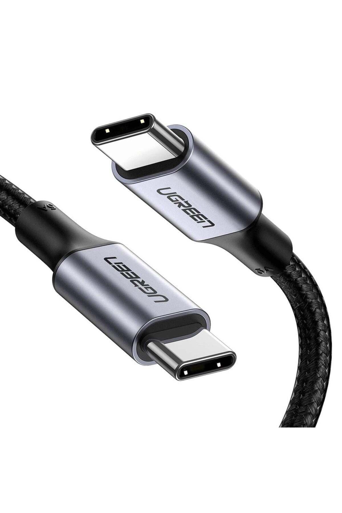 Ugreen 70427 100W PD USB-C to USB-C Süper Hızlı Şarj Kablosu 480Mbps Veri Senkronizasyonu 1metre