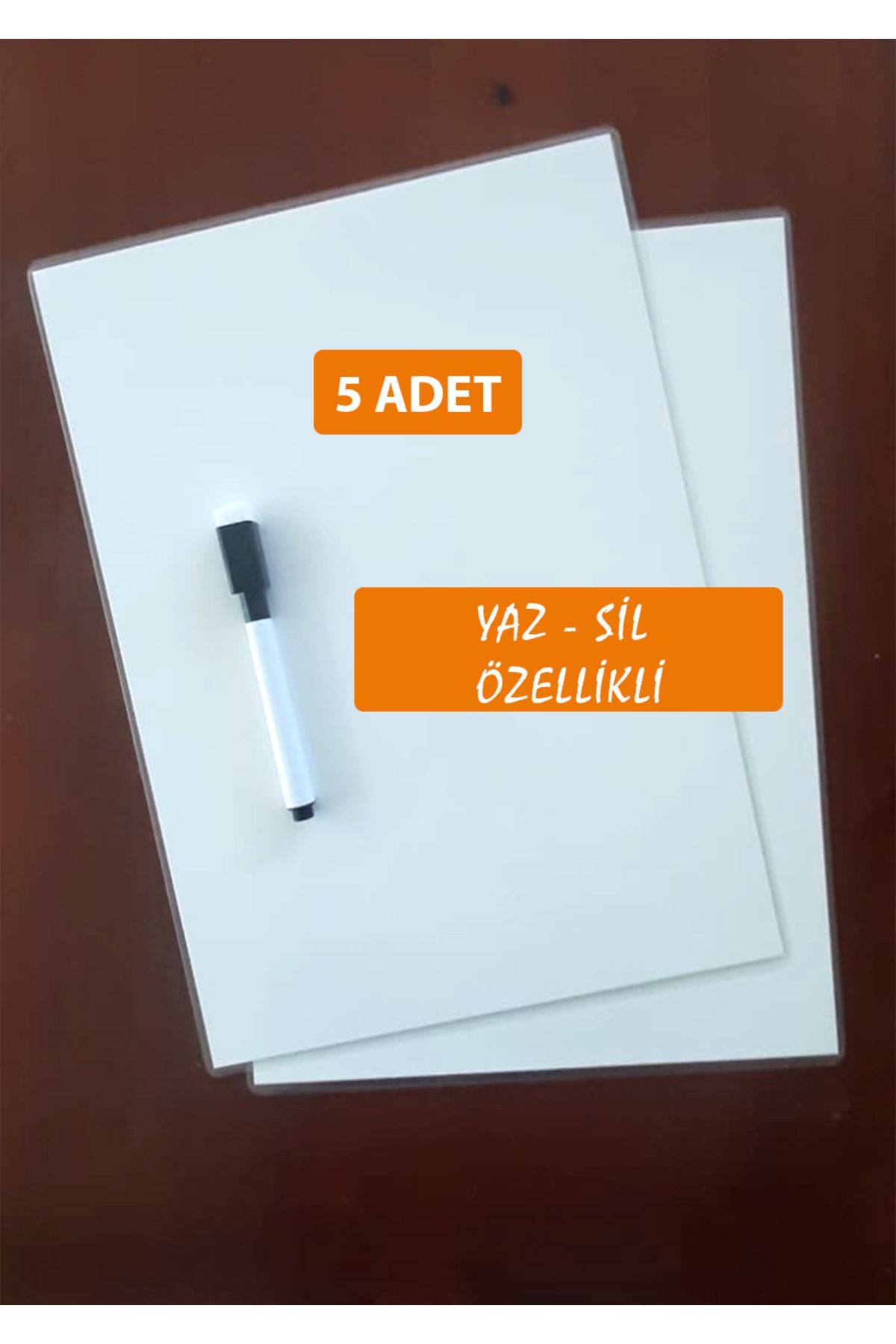 LİGONA 5 Adet Yazılıp Silinebilir A4, Masaüstü, Pratik Not Alma, Akıllı Kağıt Silinebilir Yazı Tahtası