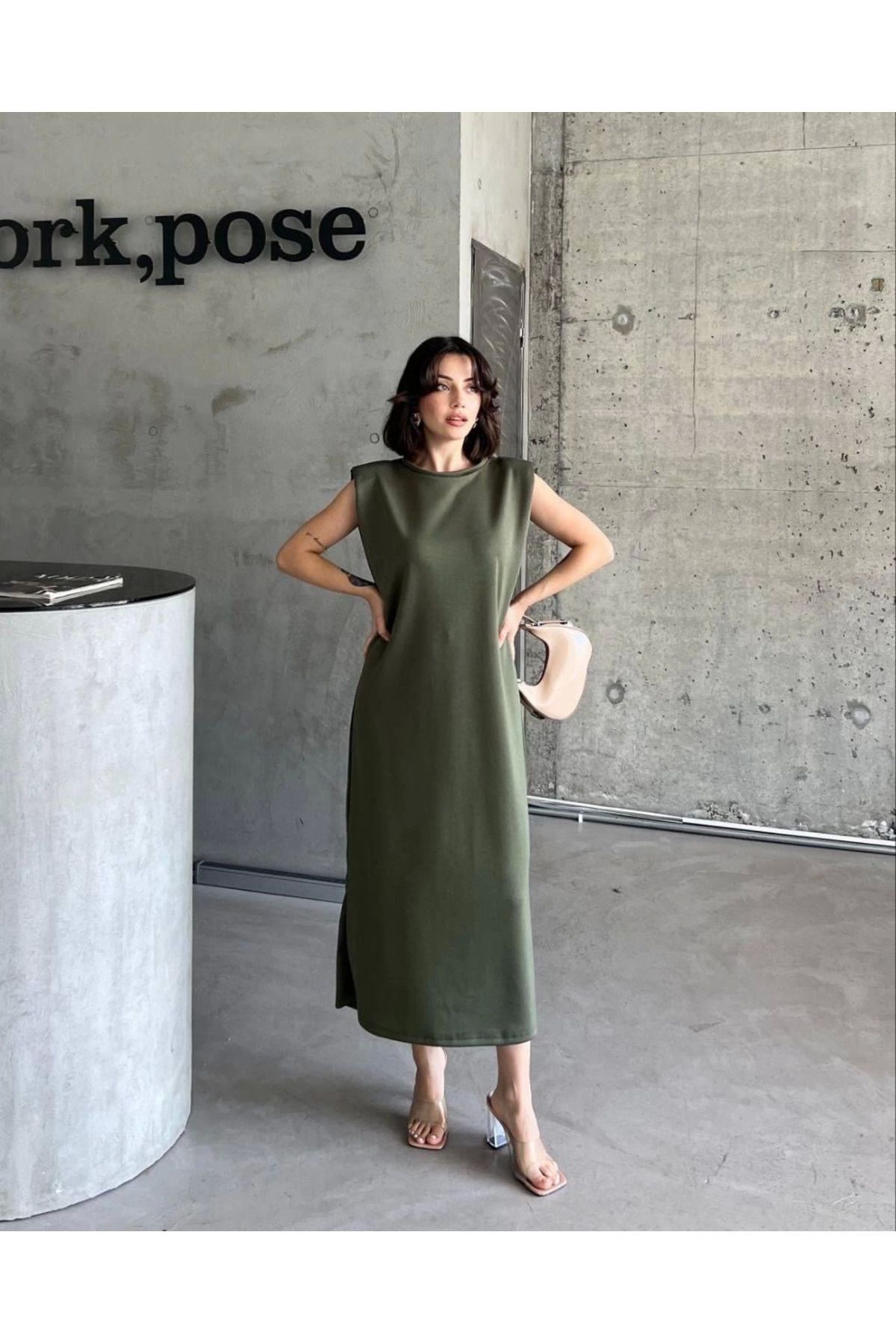 ETİLER COLLECTION Vatkalı elbise
