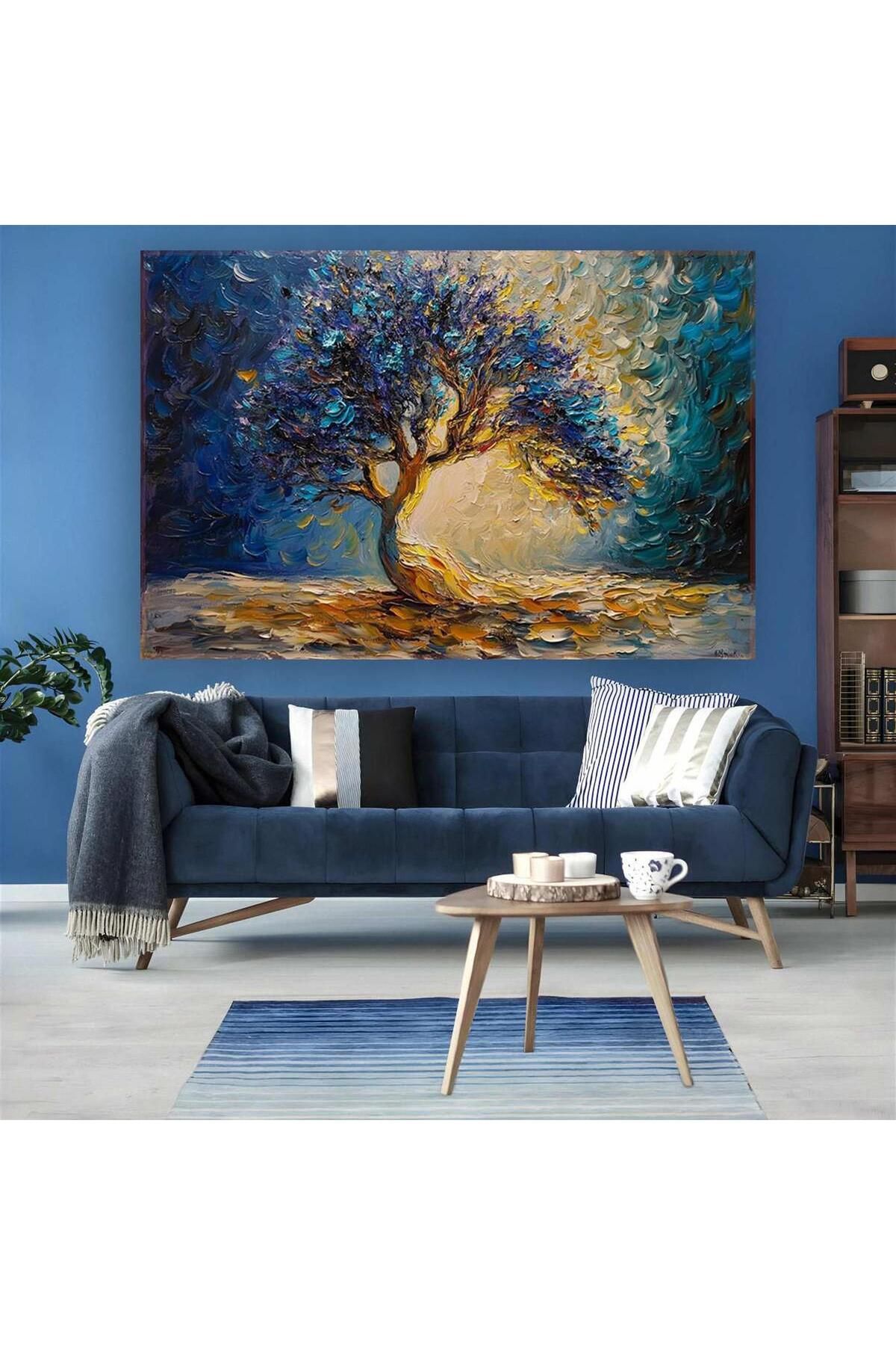 Ritmo Canvas Yağlı Boya Ağaç Kanvas Tablo