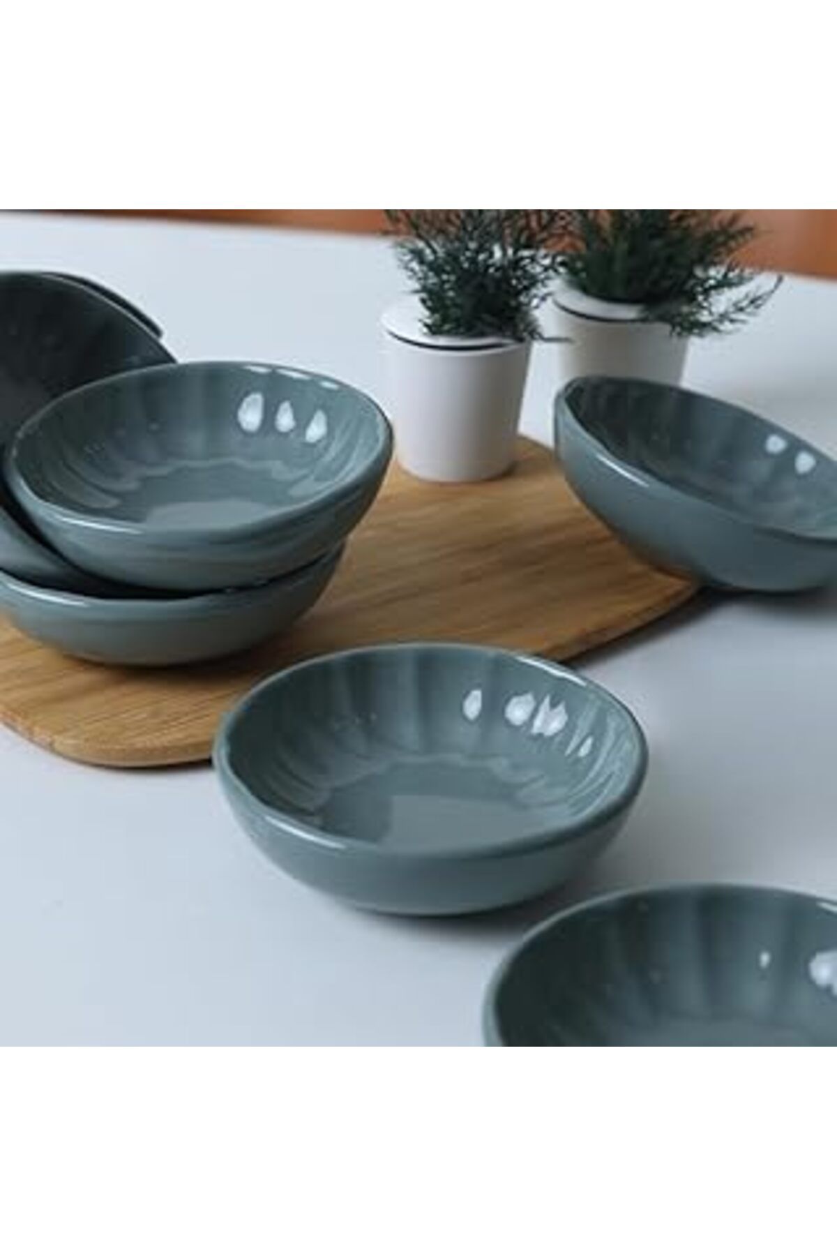 ASİTAN Keramika Yeşil Sirius Çerezlik/Sosluk 12 Cm 6 Adet 326