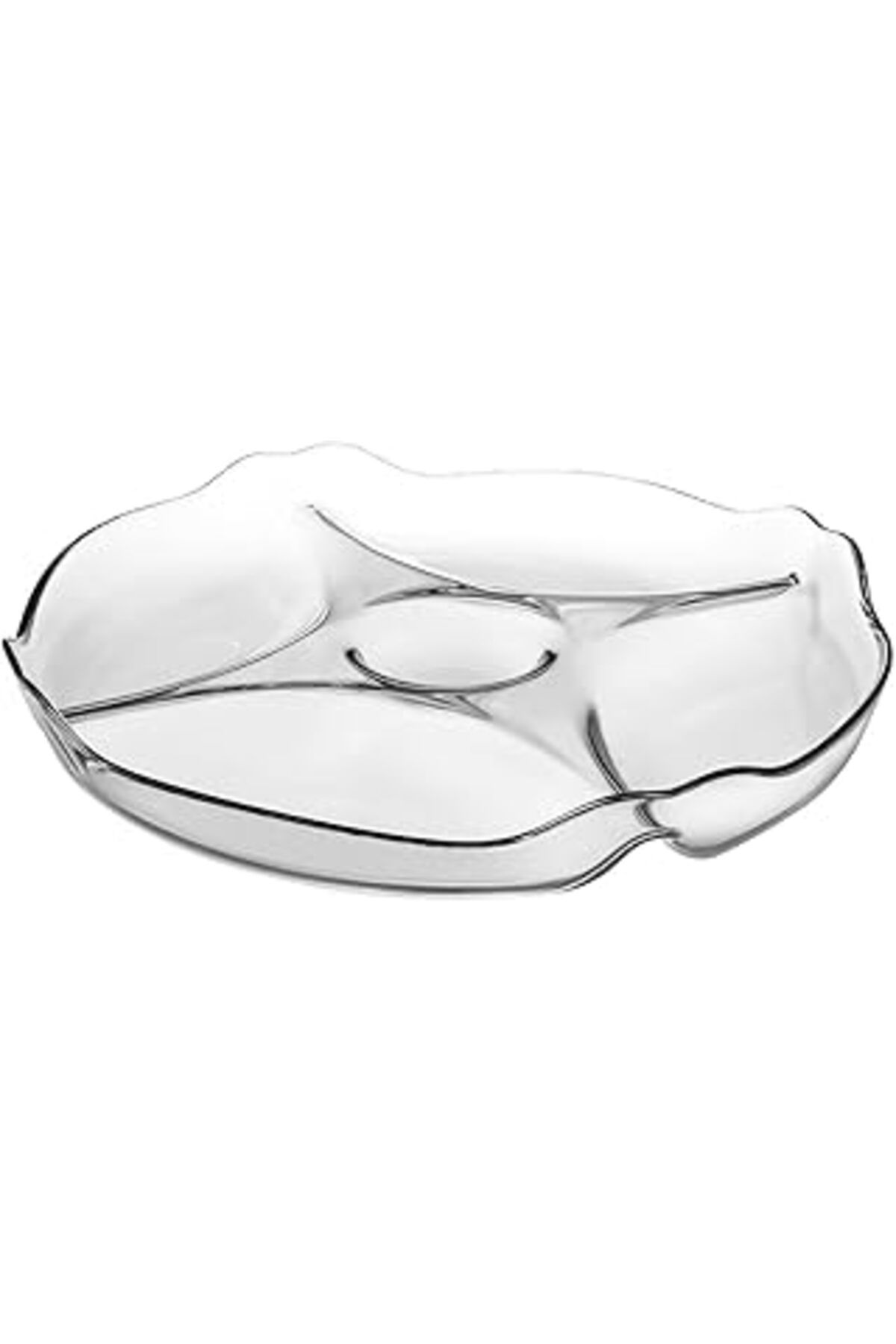 Mu Art Ahşap Paşabahçe Bardak Yerli Basic Servis Tabağı, 30cm
