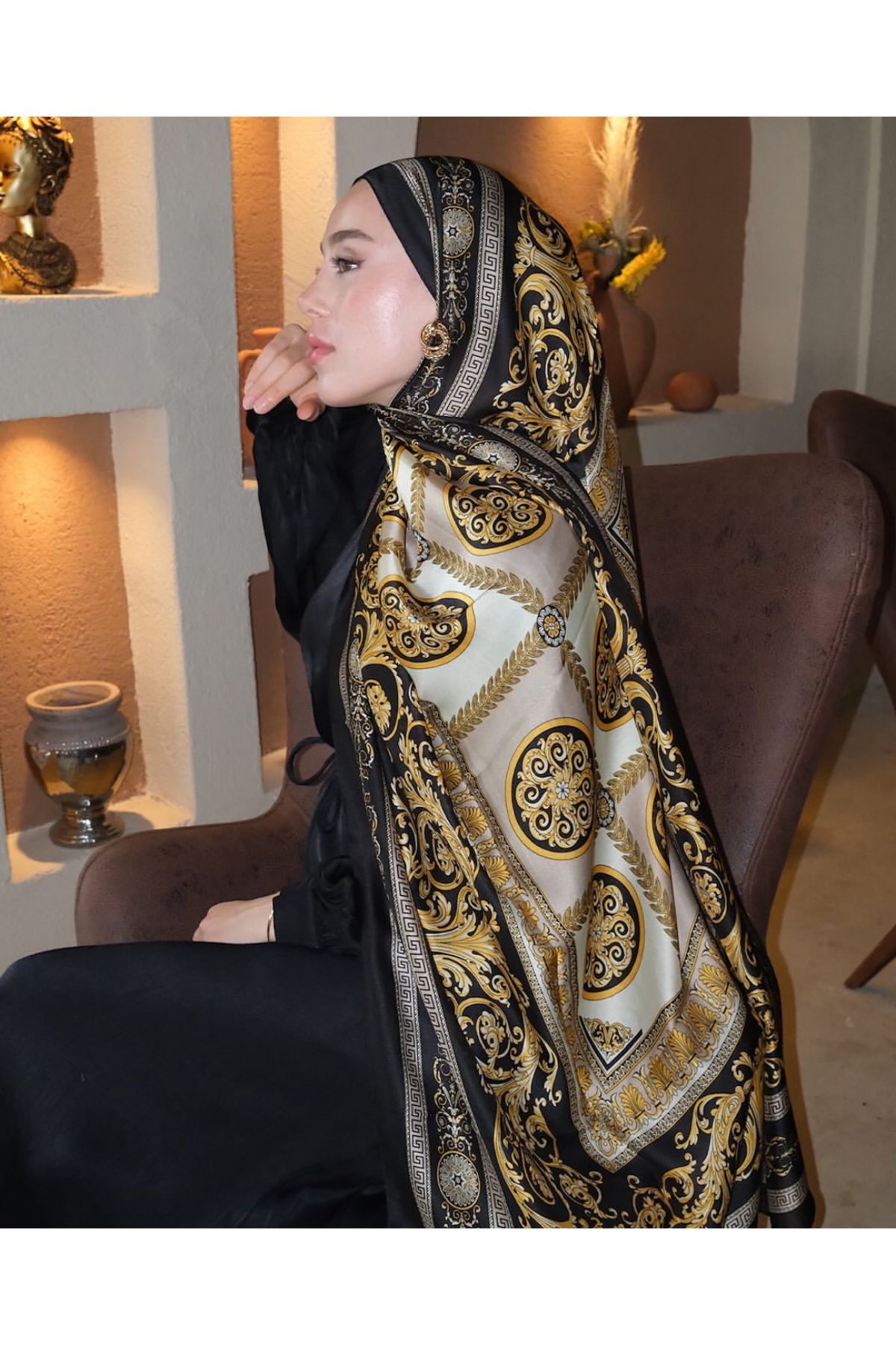 LEİLA SCARF İTHAL VUAL İPEK