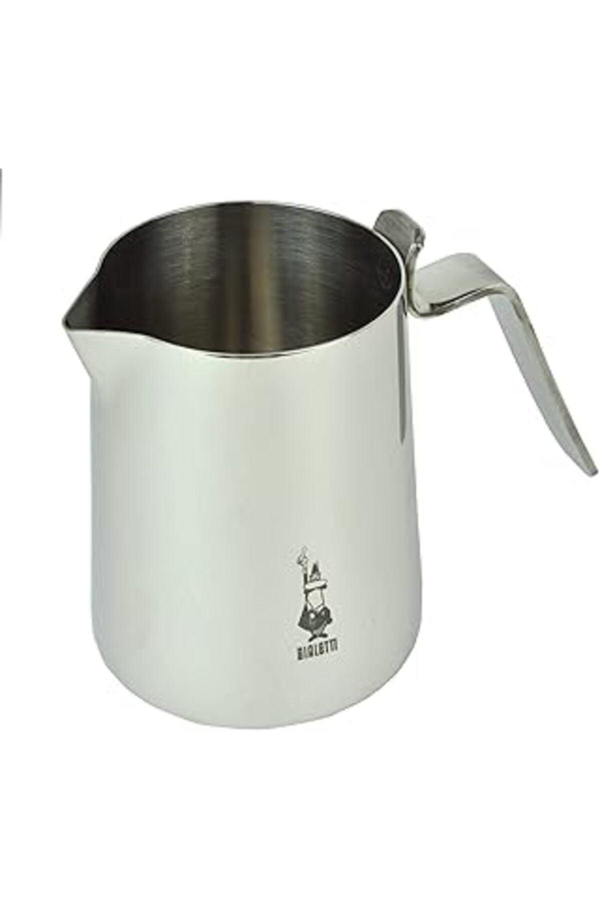 Mu Art Ahşap Bialetti 0001808 Süt Kabı, Paslanmaz Çelik, Gümüş, 20 Cm