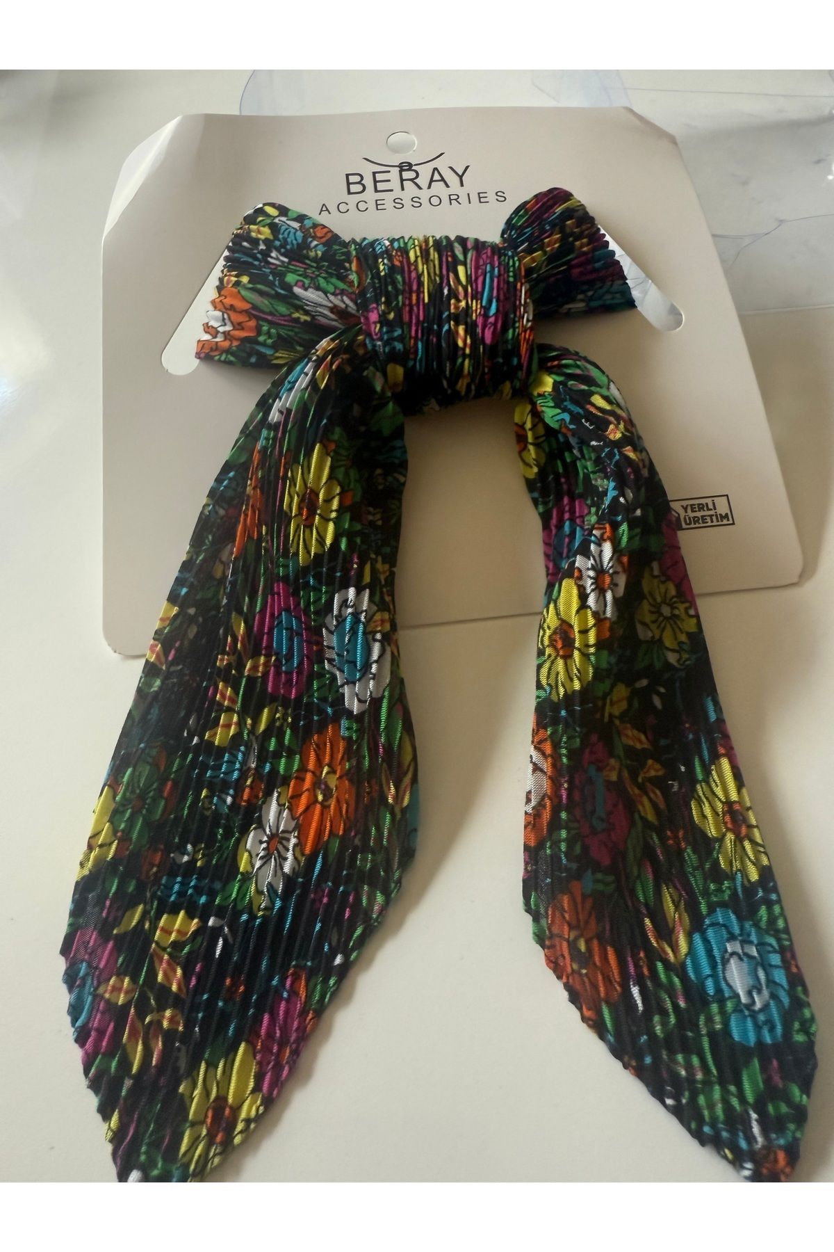 Şirince Karışık renkli bandana saç bandı fular toka