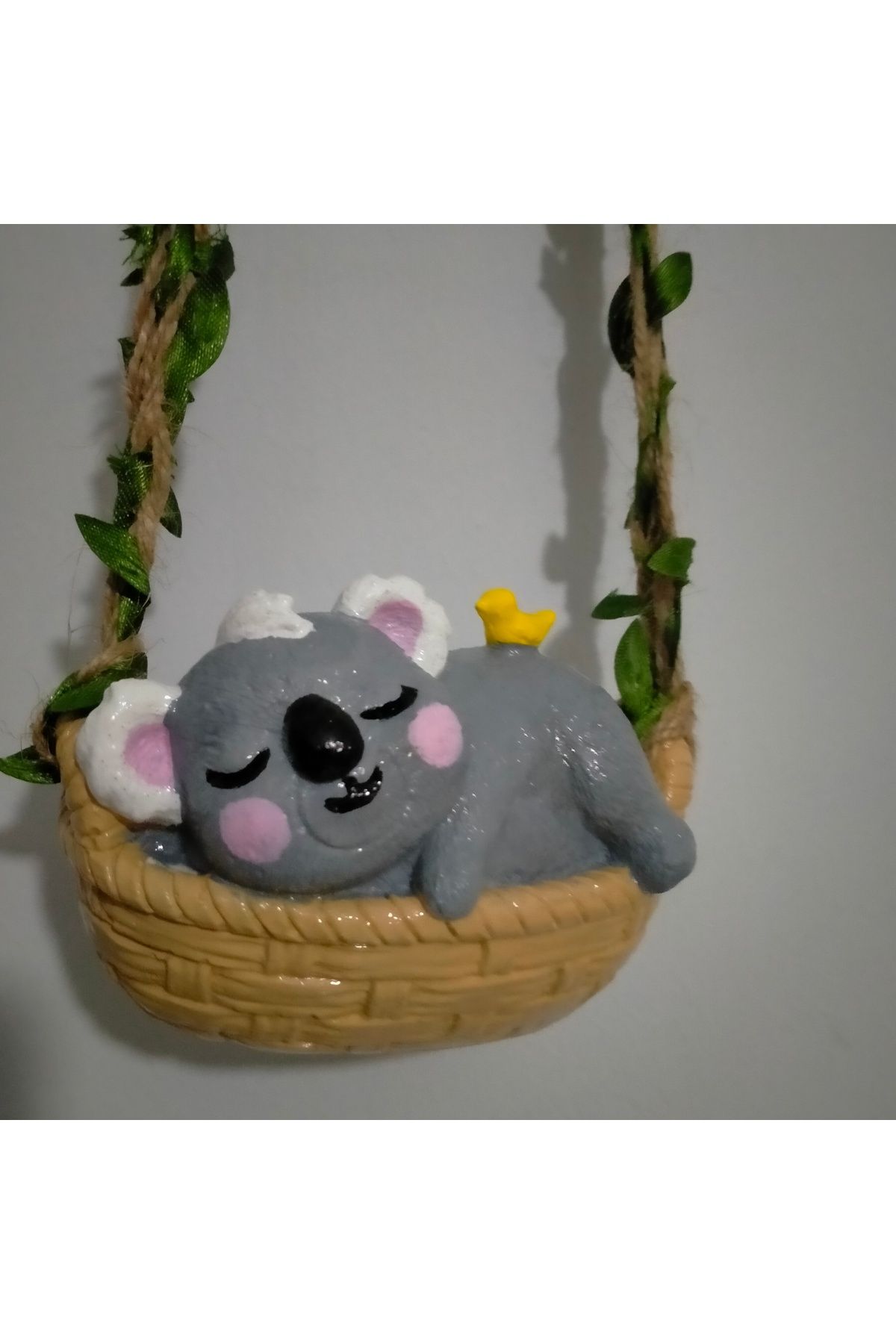 Minihobiev Koala duvar süsü, bahçe, balkon dekorasyonu , dekoratif aksesuar