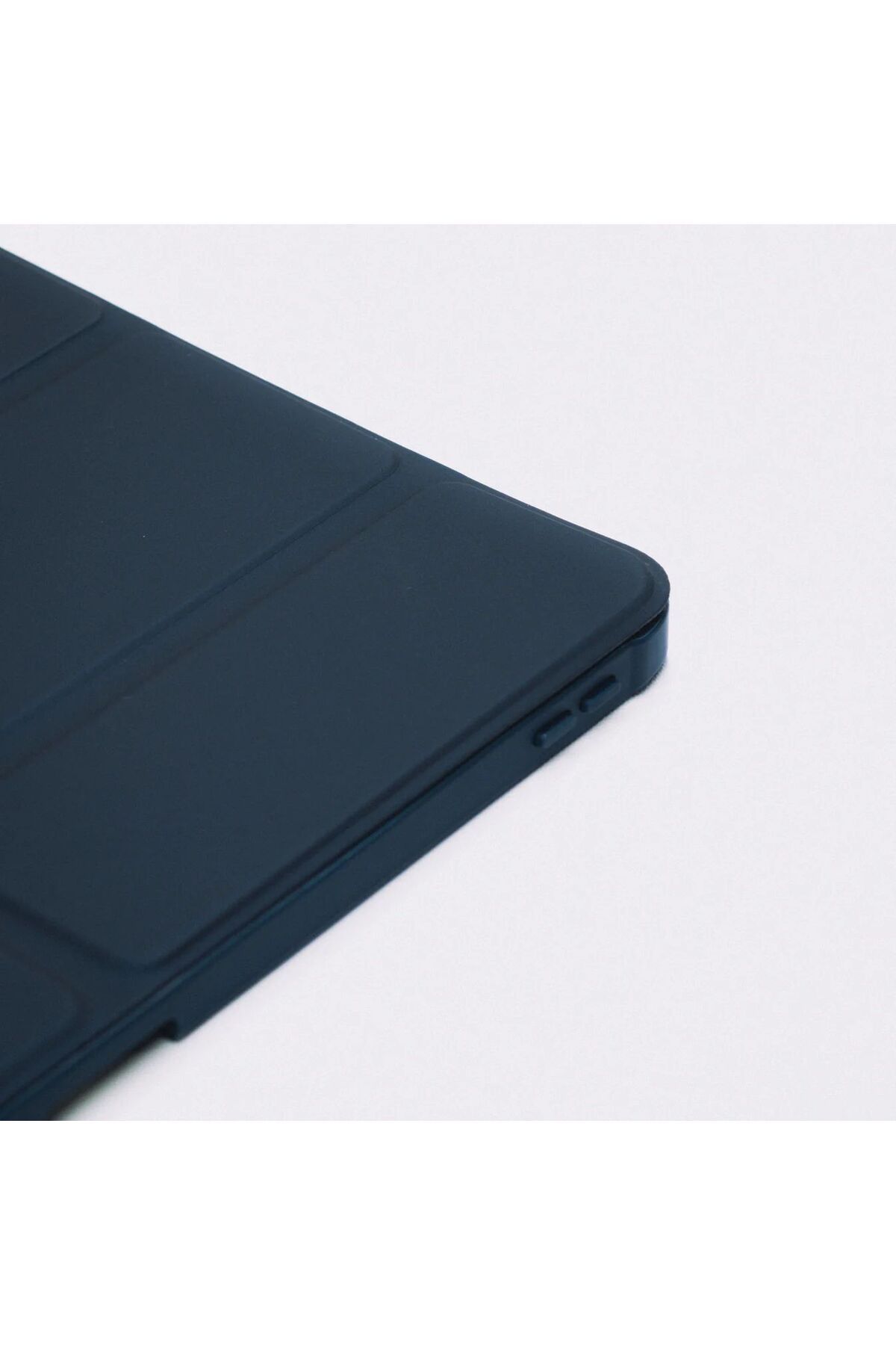 Case iPad 9.7 Uyumlu Kalemlikli Smart Kapaklı Tablet Kılıfı – Katlanabilir Mavi Kılıf