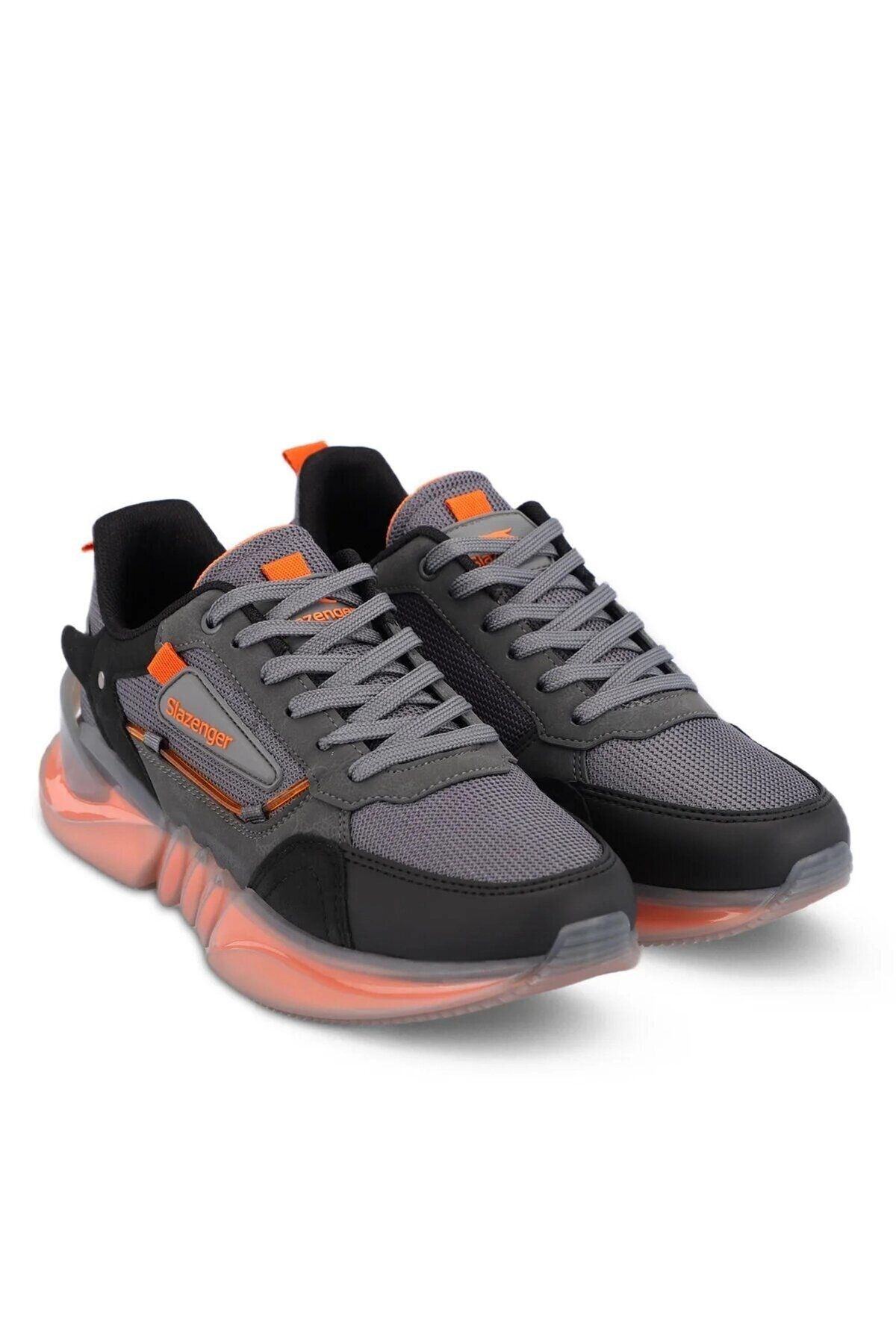 Slazenger Bağcıklı Günlük Spor Sneaker Ayakkabı Siyah